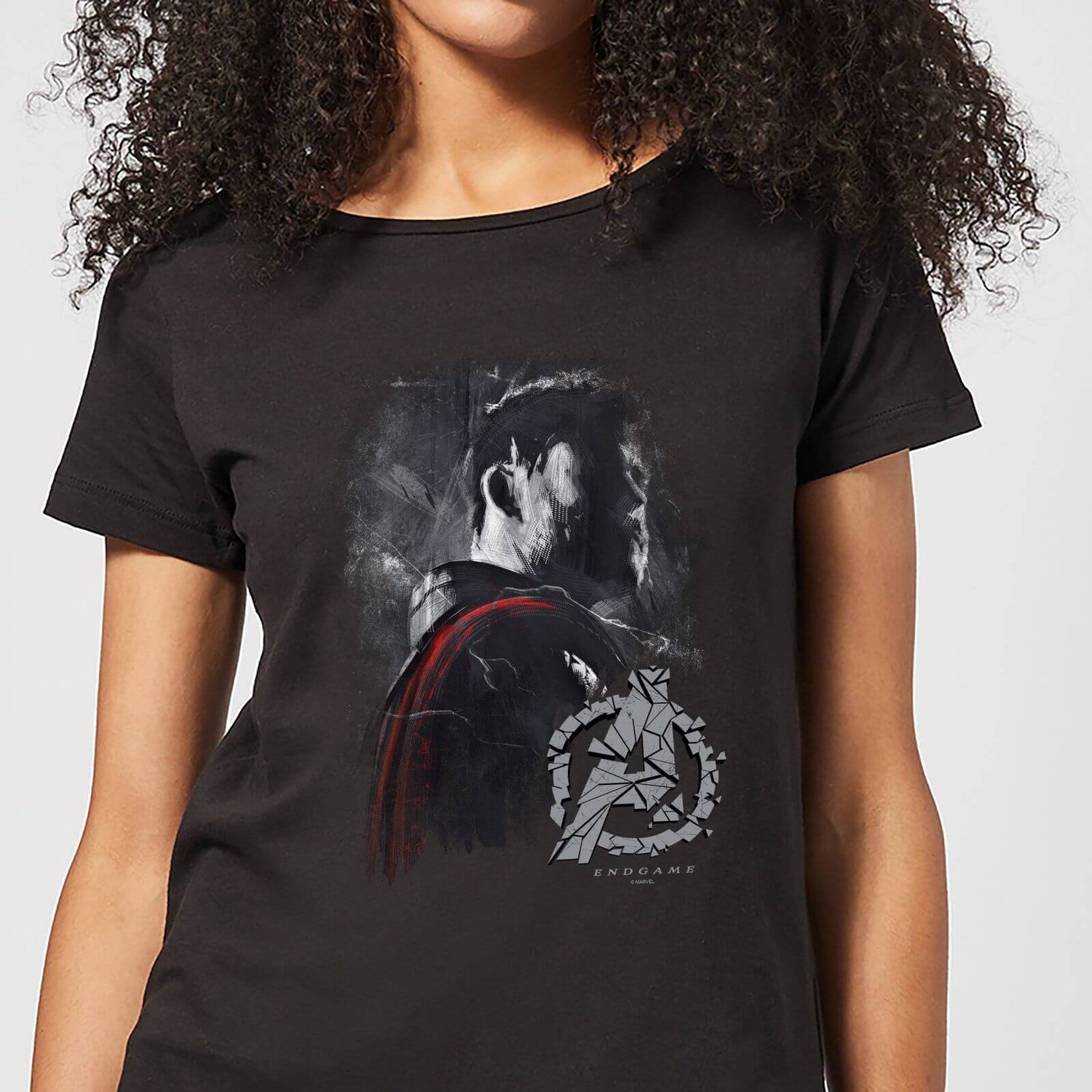 Avengers Endgame Thor Brushed Women s T Shirt Black