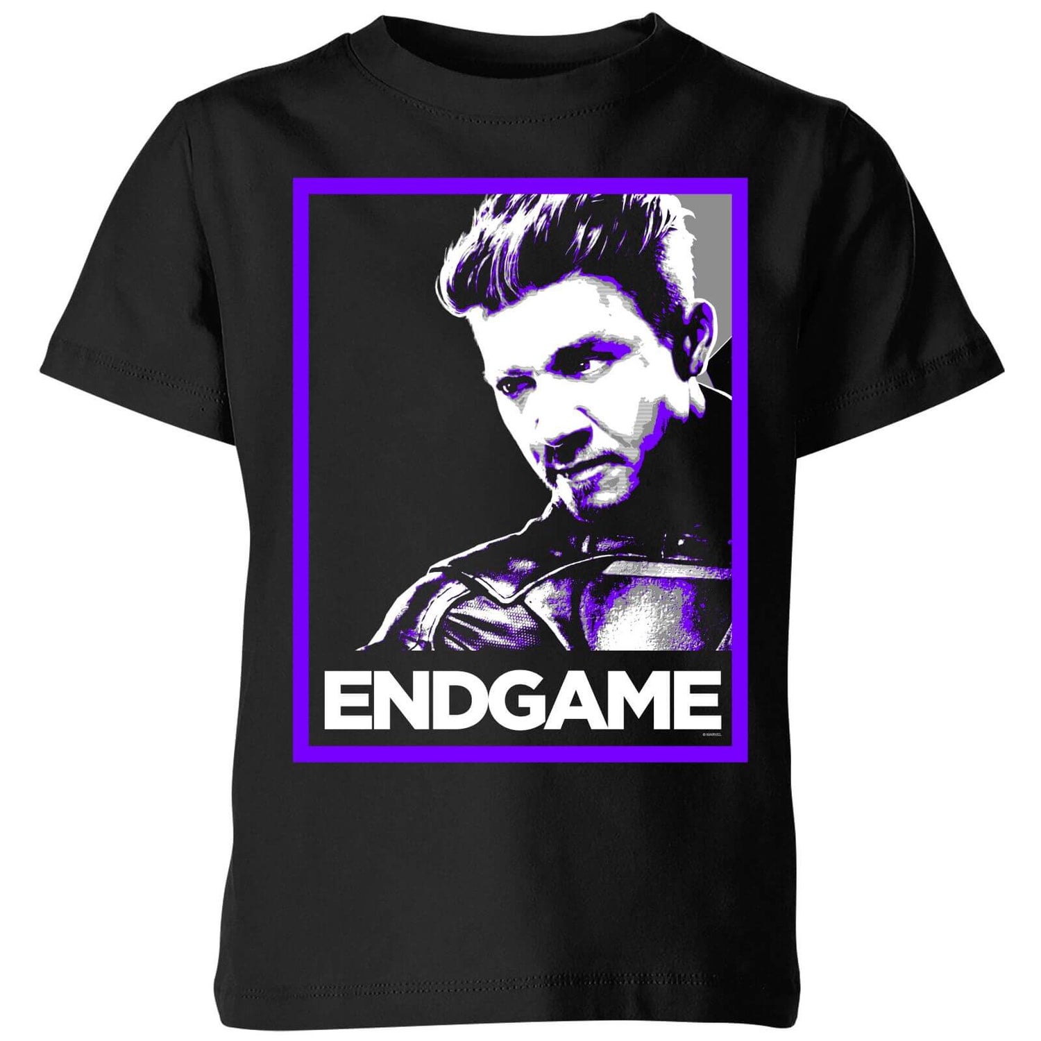 Avengers Endgame Hawkeye Poster Kids T Shirt Black