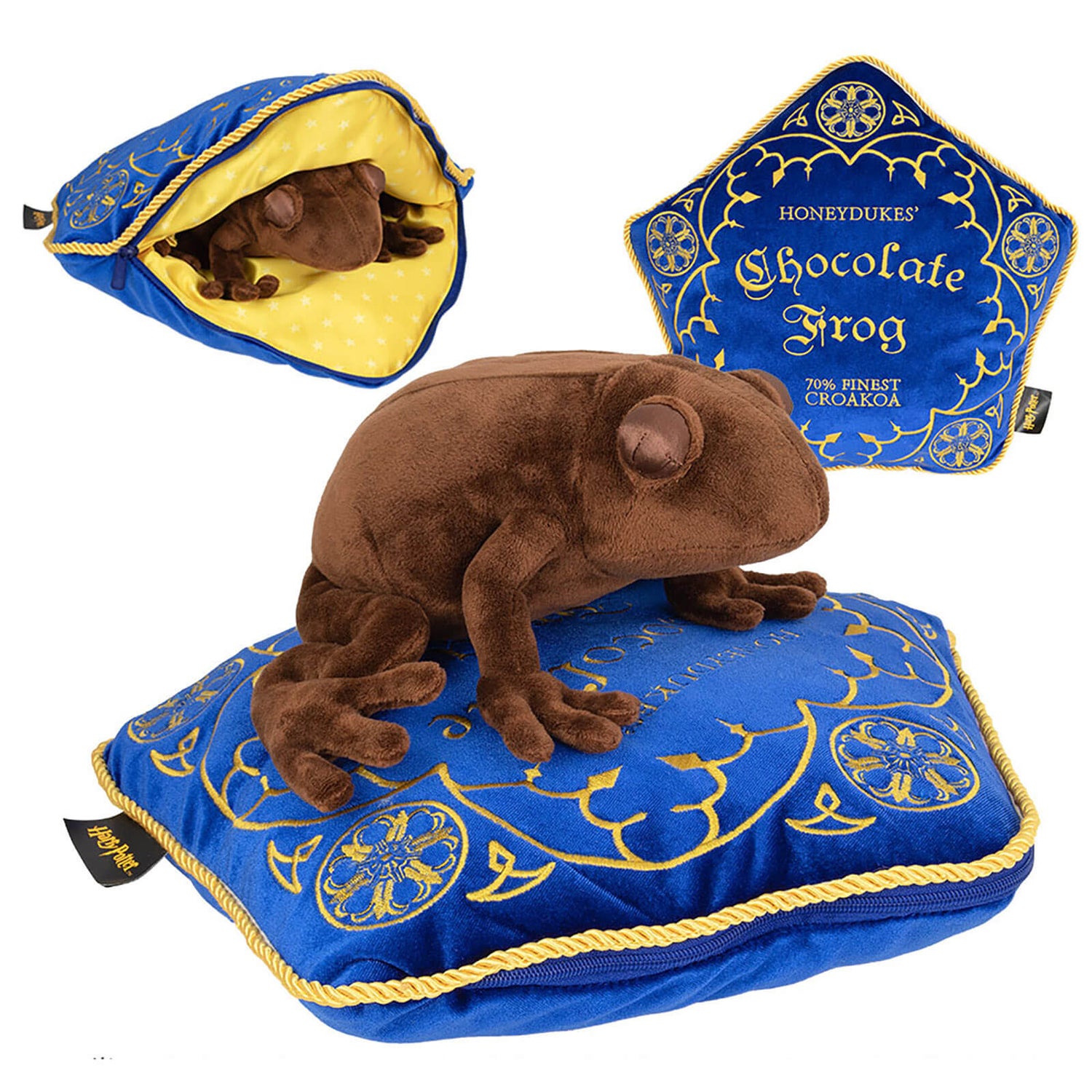 Harry Potter Chocolate Frog Plush Toy and Pillow - Blue