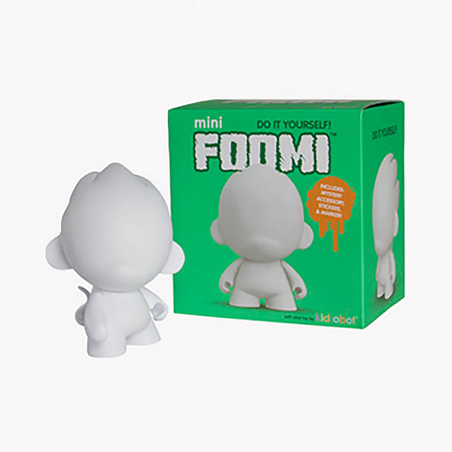 Kidrobot MUNNY FOOMI Blank Art Toy 4 Inch Figure Merchandise