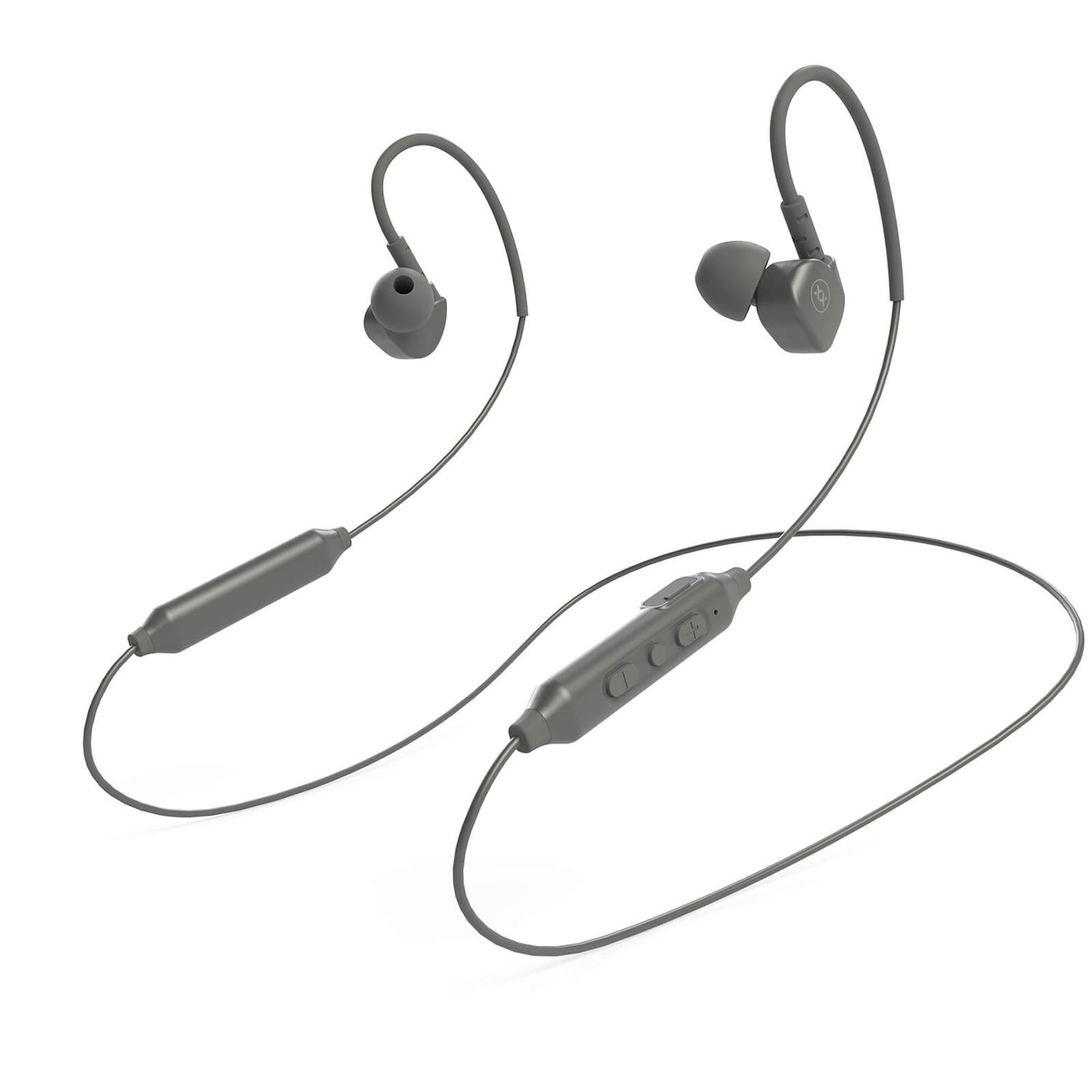 Mixx Memory Fit 5 Bluetooth Wireless Sports Earphones Grey