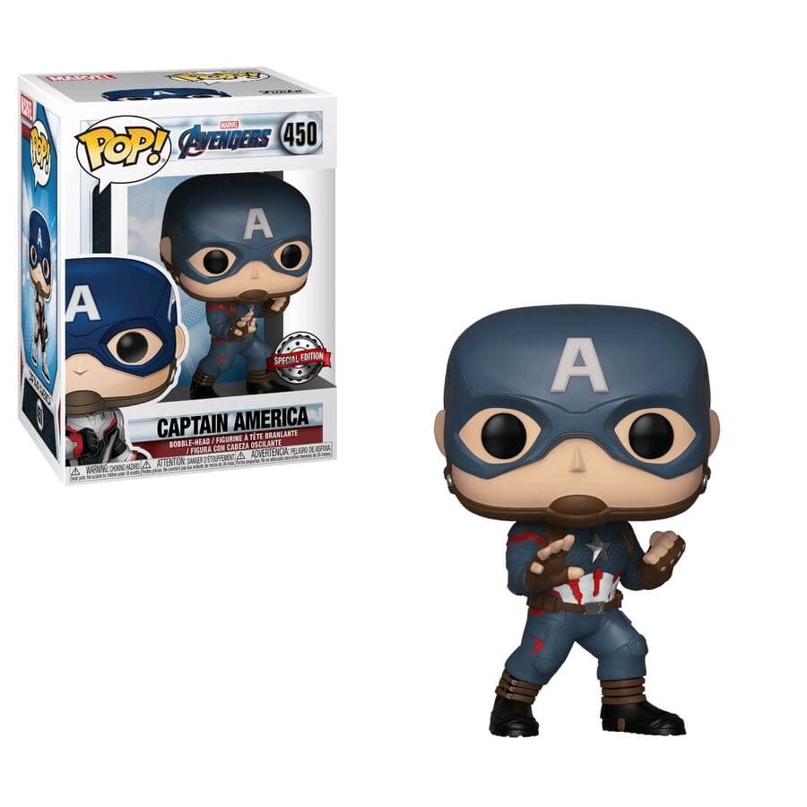 Marvel Avengers : Endgame Captain America EXC Pop! Figurine en vinyle
