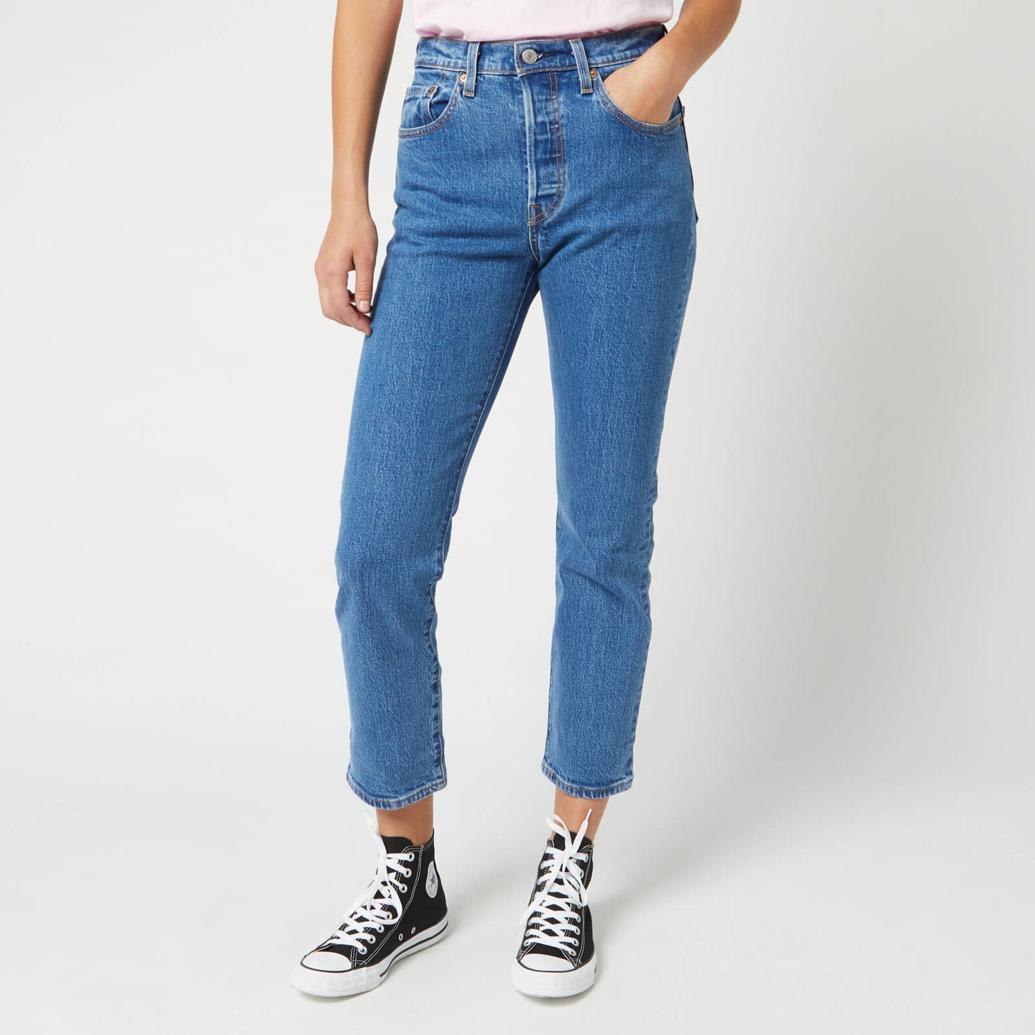 Levi's Women's 501 Crop Jeans - Jive Stonewash 