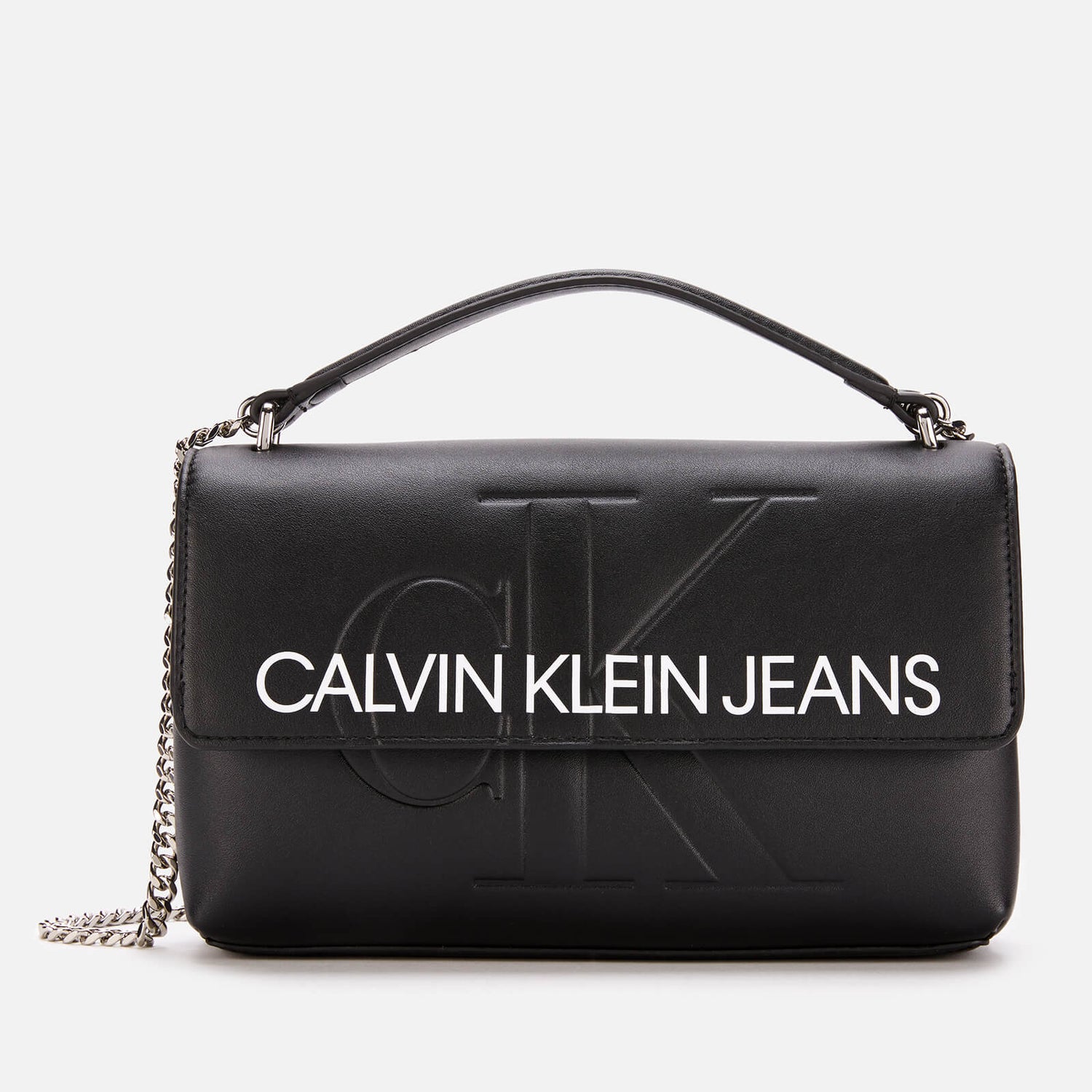 Calvin Klein Jeans Women's Monogram Cross Body Bag Black