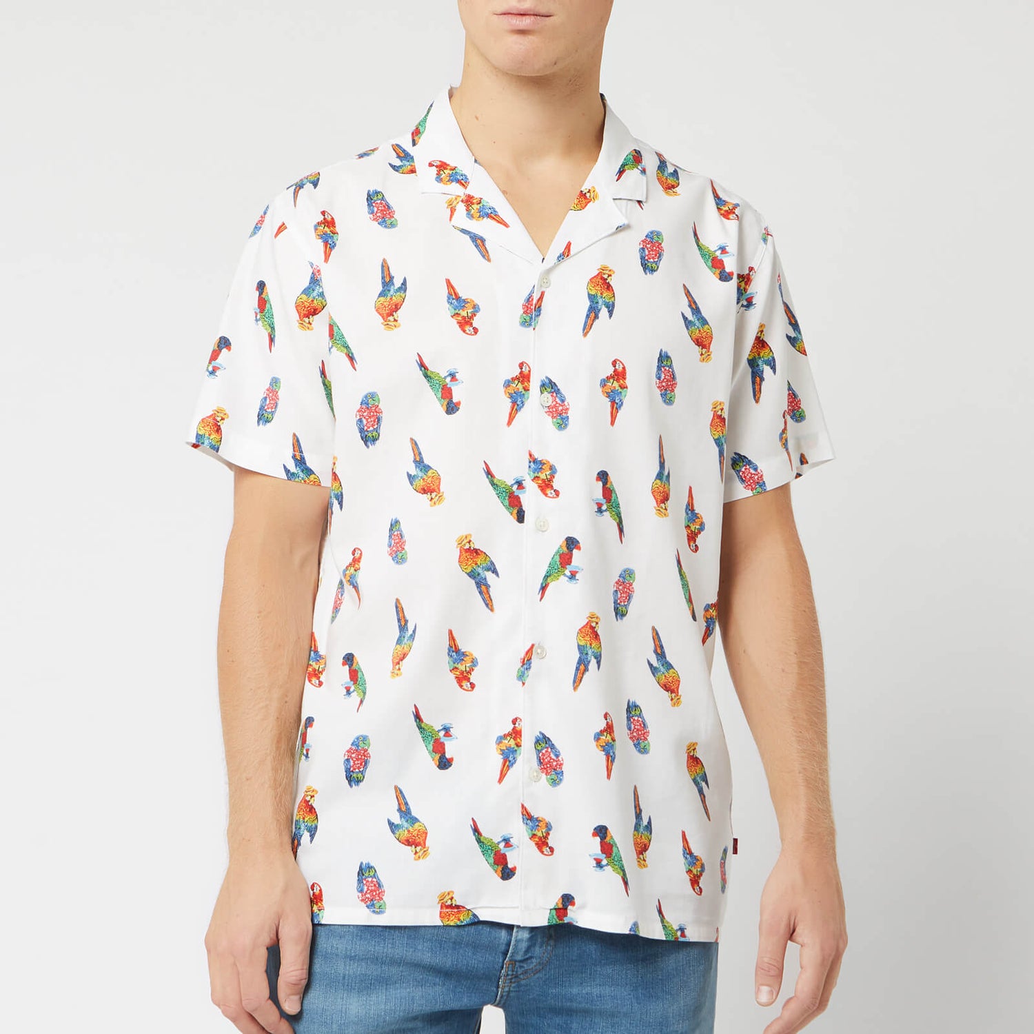 Levi's Men's Cubano Parrots Shirt - Parrots 
