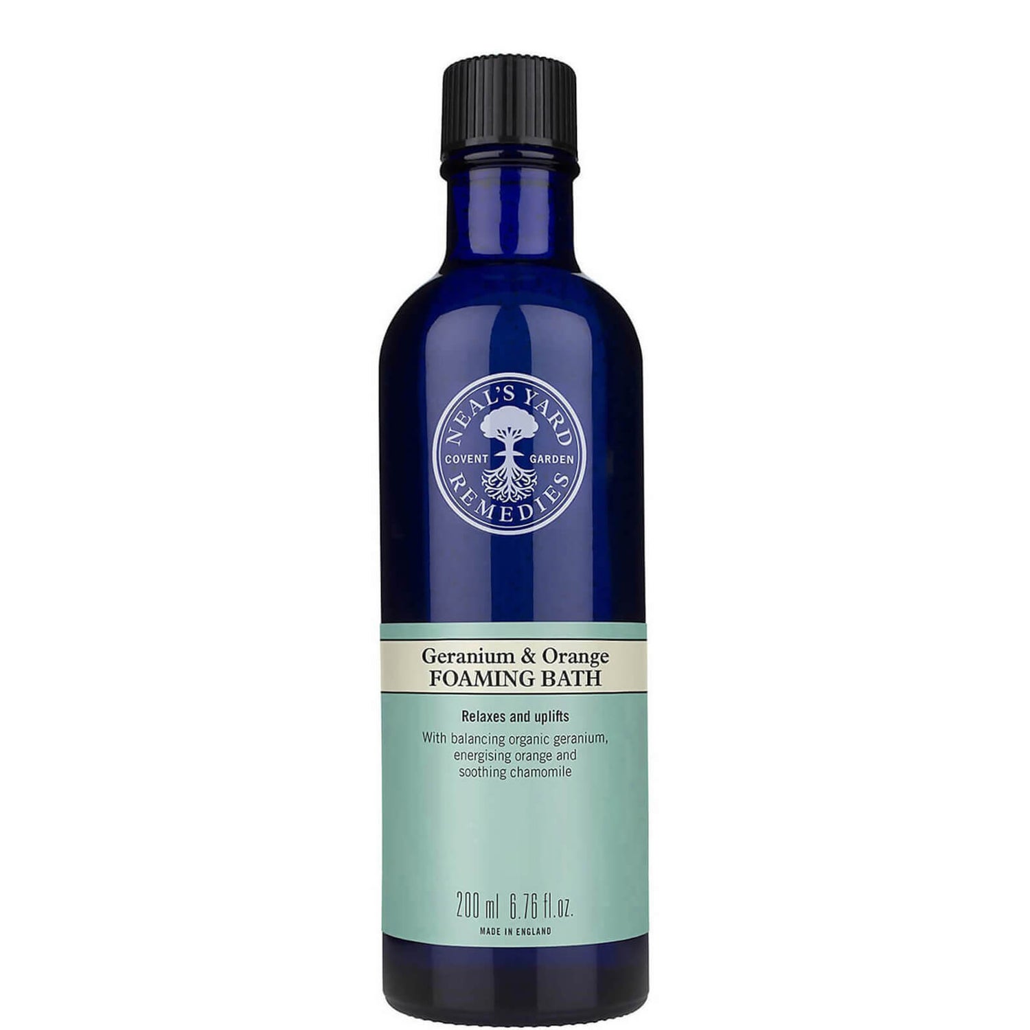 Neal's Yard Remedies Geranium & Orange Foaming Bath 200ml LOOKFANTASTIC