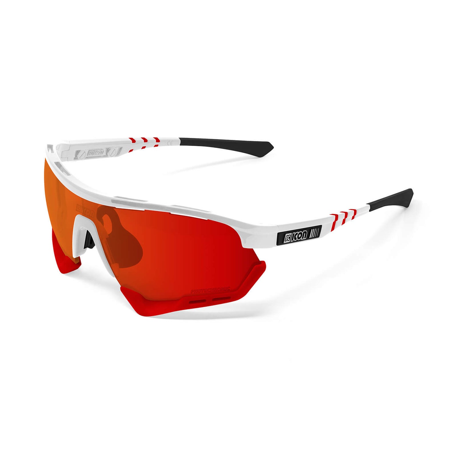 Scicon Aerotech Sunglasses SCN-XT Photochromic Red Mirror Lens - White ...