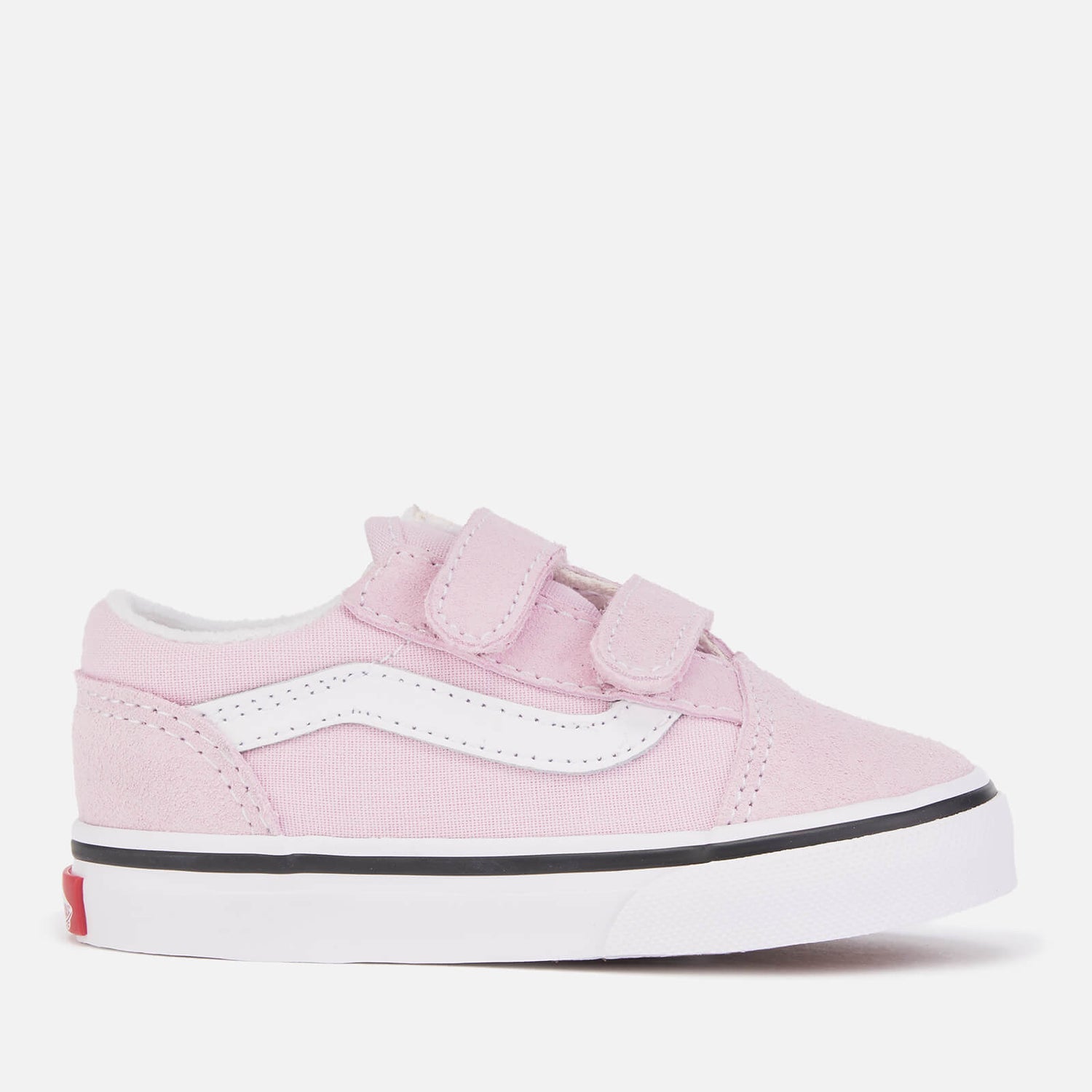 Vans Toddlers' Old Skool Velcro Trainers - Lilac Snow/True White