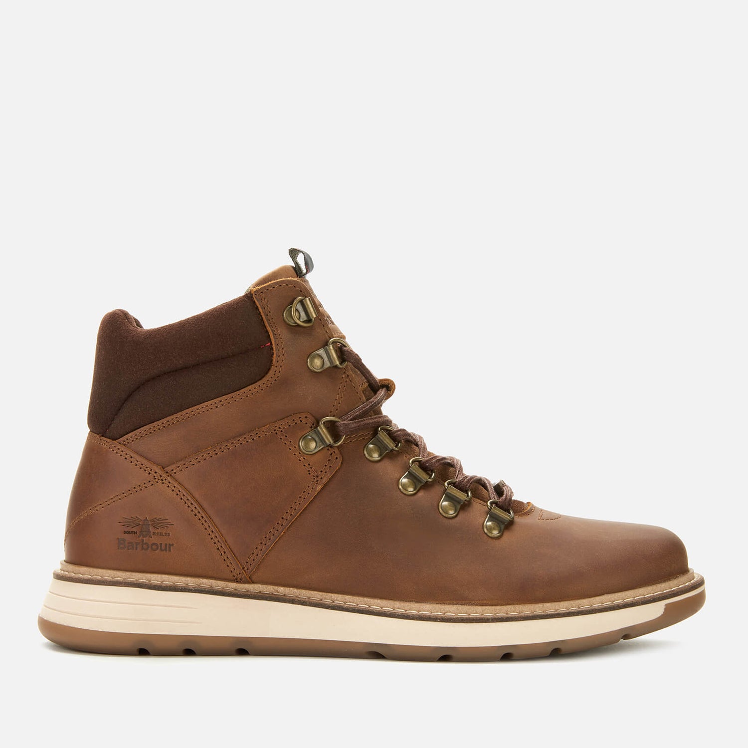 Barbour Men s Letah Leather Hiking Style Boots Cognac TheHut