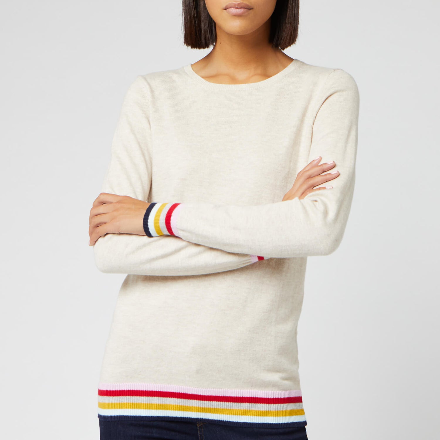 Joules Women s Asha Crew Neck Jumper Oat TheHut
