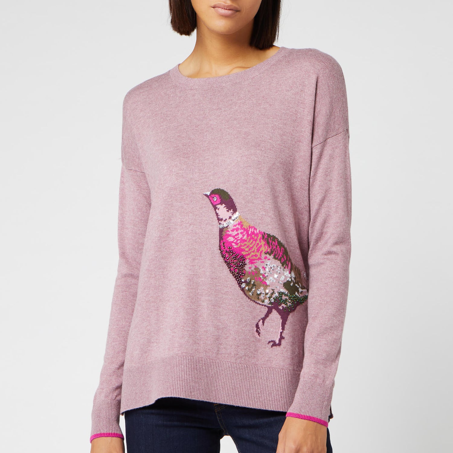 Joules Women s Meryl Luxe Pheasant Jumper Purple