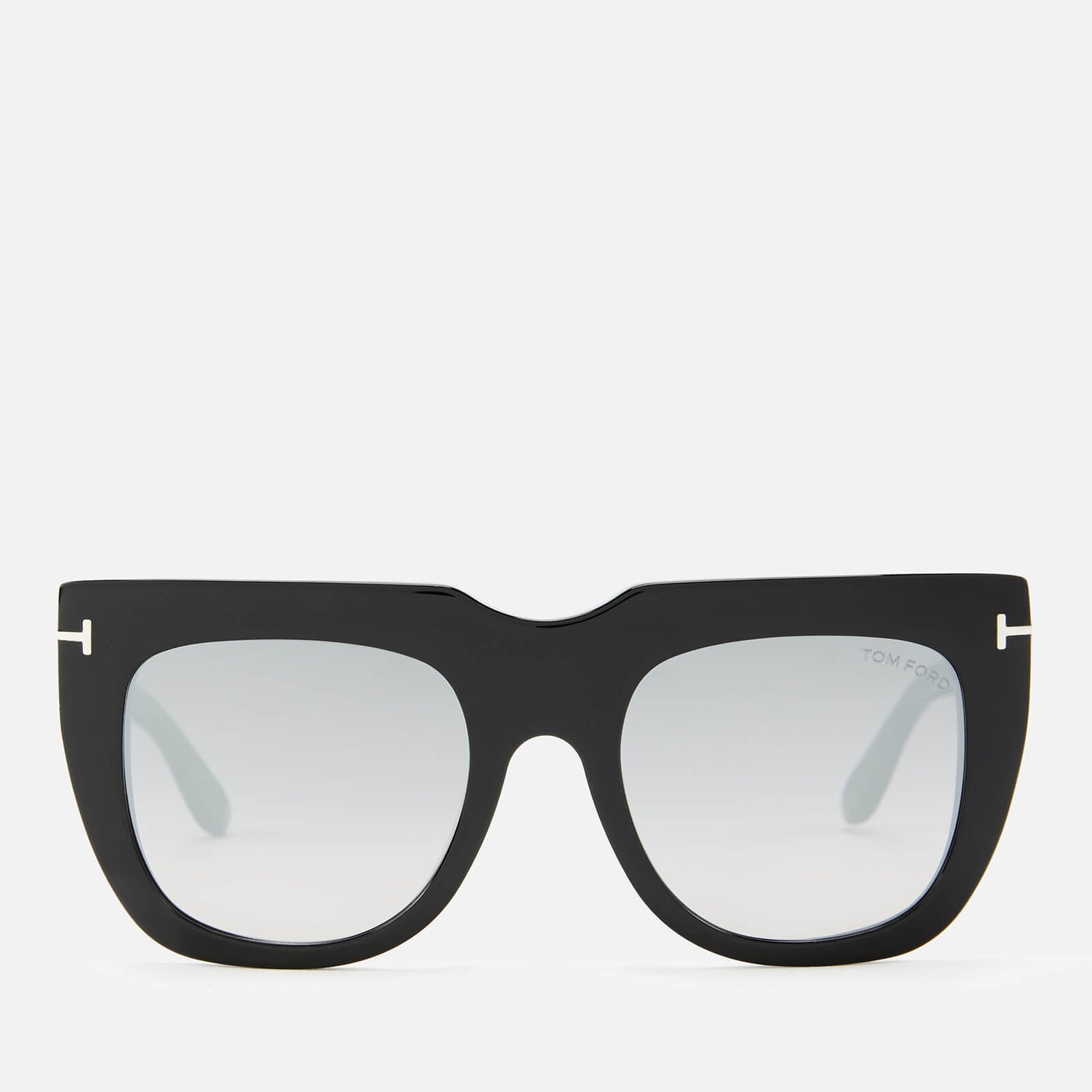 Tom Ford Women s Thea Sunglasses Shiny Black Smoke Mirror