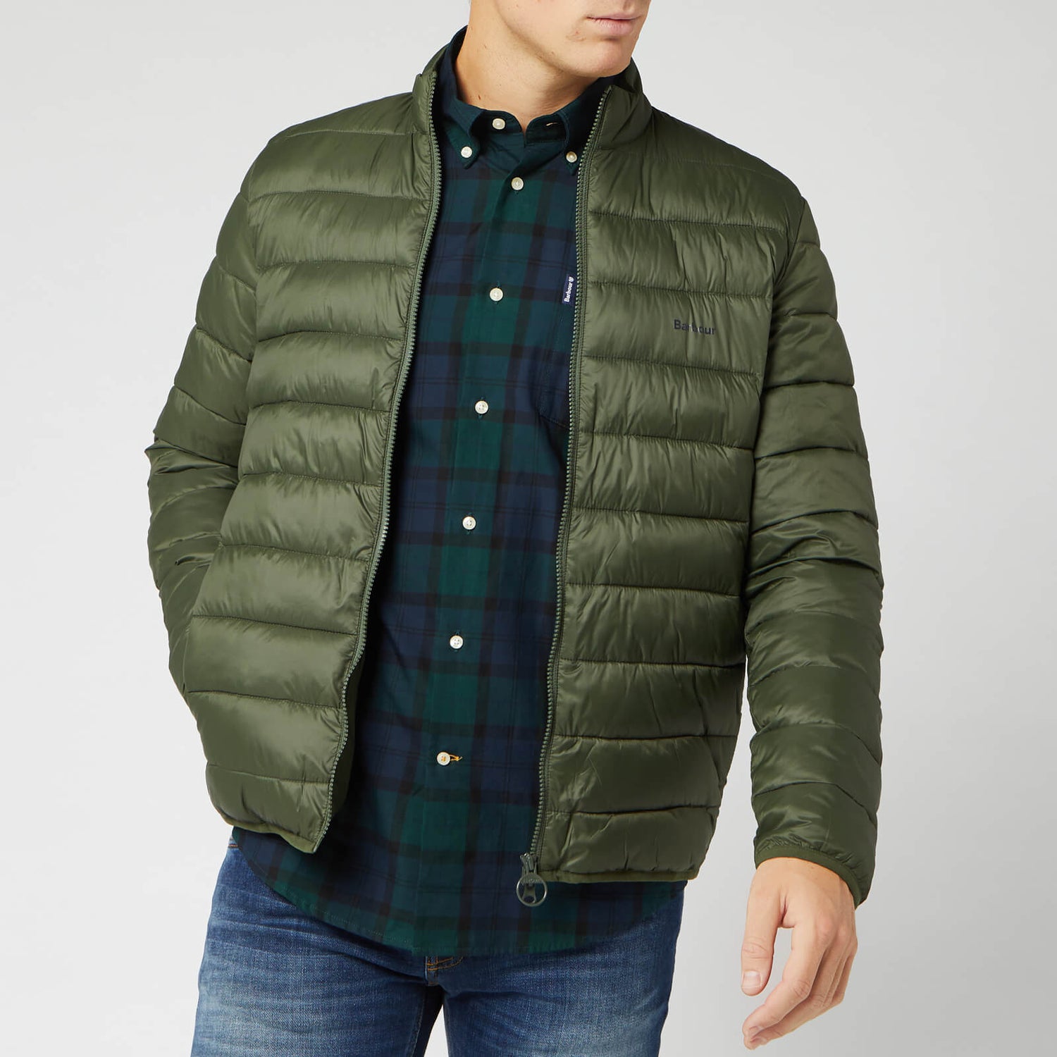Barbour penton quilted jacket store olive