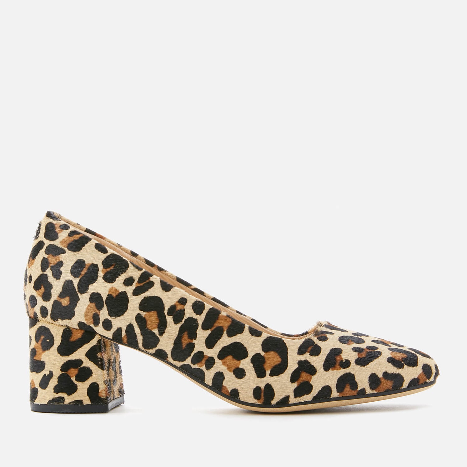 clarks heels leopard print