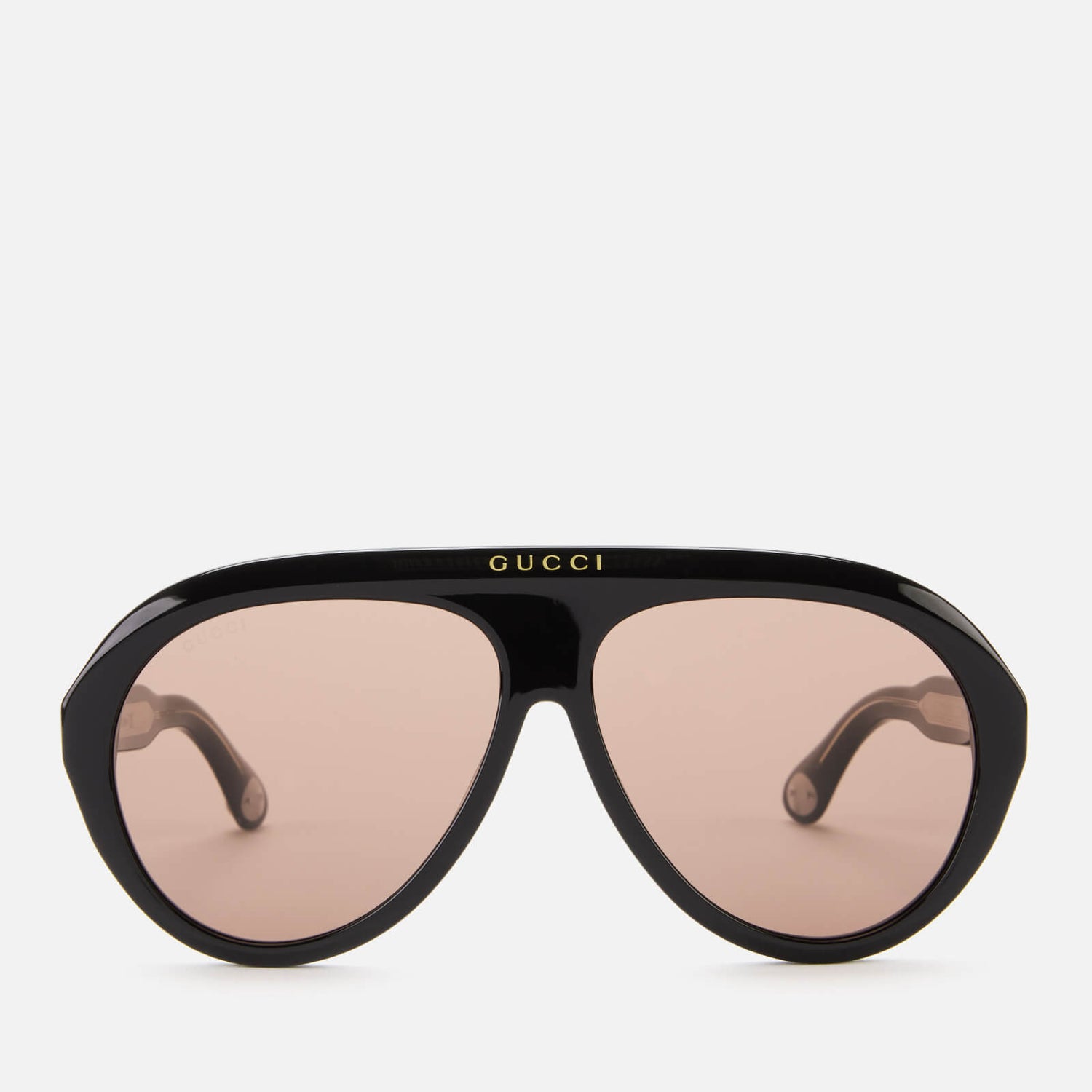 mens black gucci aviator sunglasses