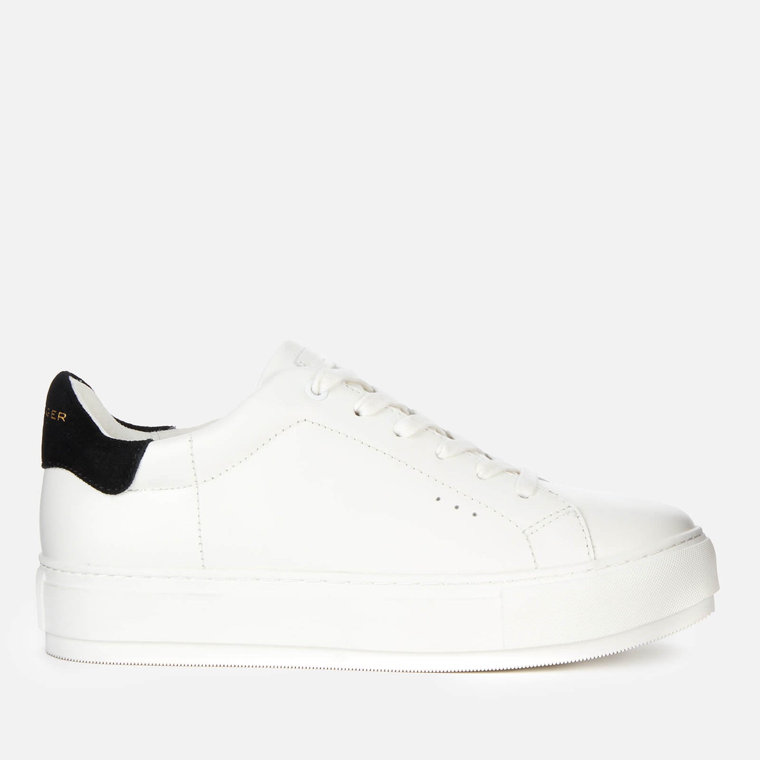 Kurt Geiger London Women's Laney Leather Flatform Trainers - White ...