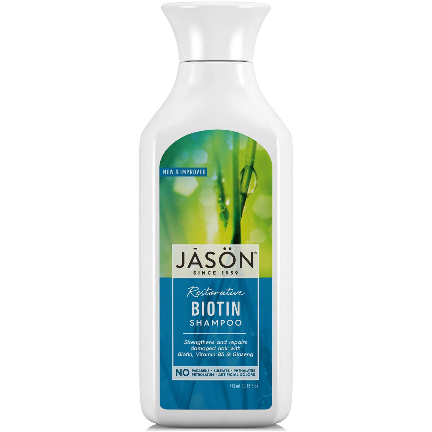 JASON Hair Care Biotin and Hyaluronic Acid Shampoo 473ml