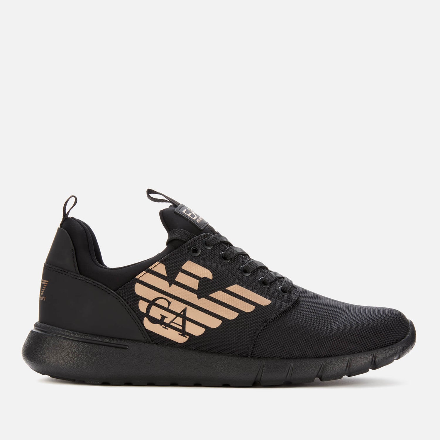 Emporio Armani EA7 Men s Runner Trainers Black Gold TheHut