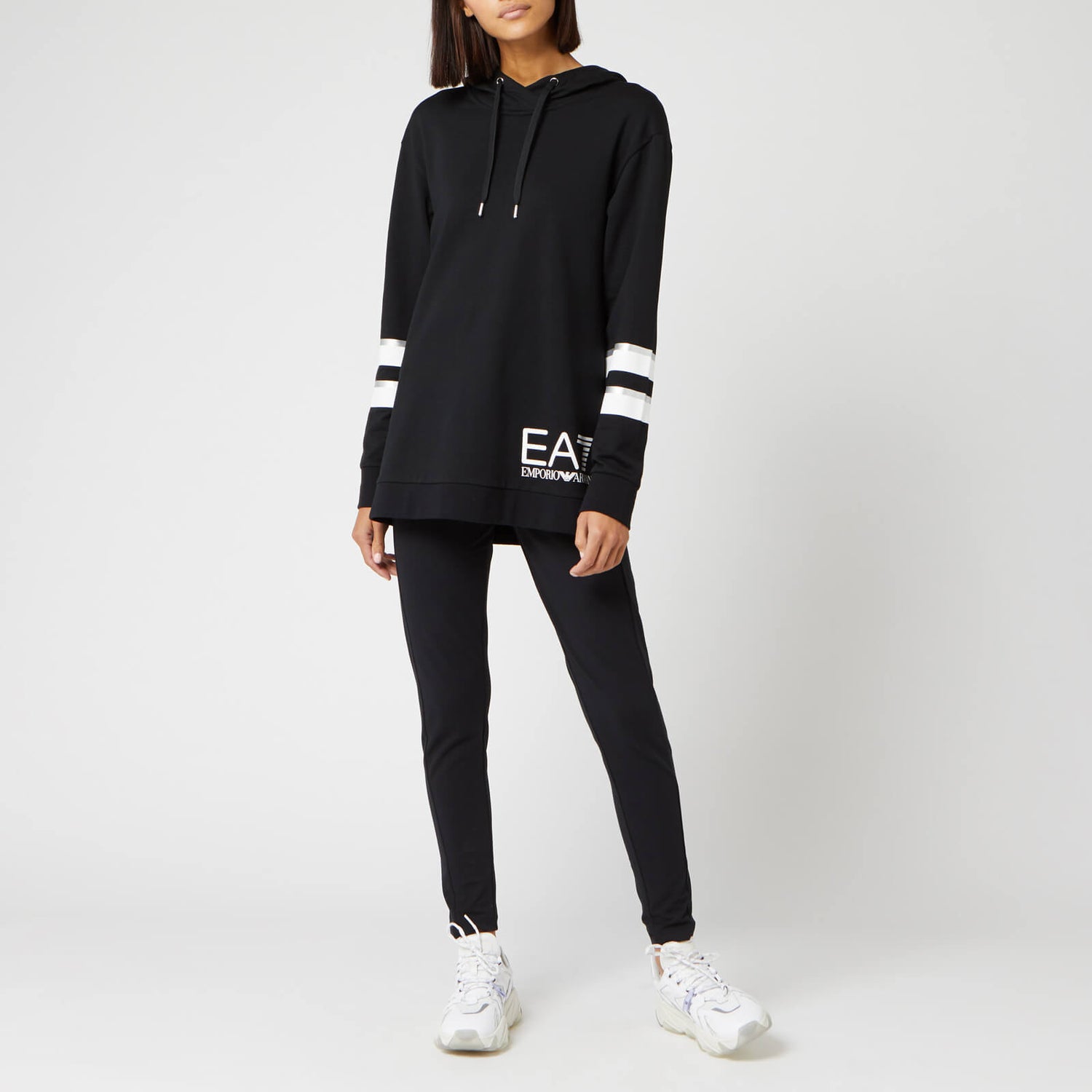 Emporio armani ea7 2024 longline hooded tracksuit