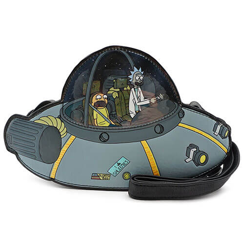Loungefly Rick Morty Spaceship Crossbody Bag Merchandise Zavvi US