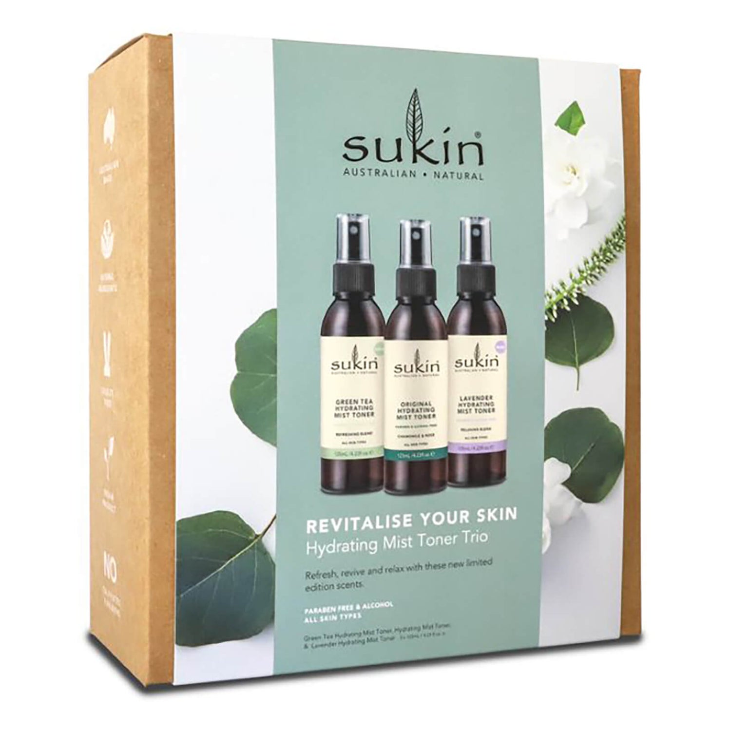 Sukin Revitalize Your Skin Hydrating Mist Toner Trio Pack