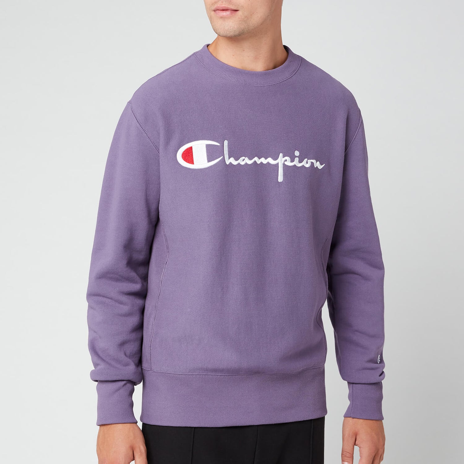 Champion Men's Big Script Sweatshirt - Purple | TheHut.com