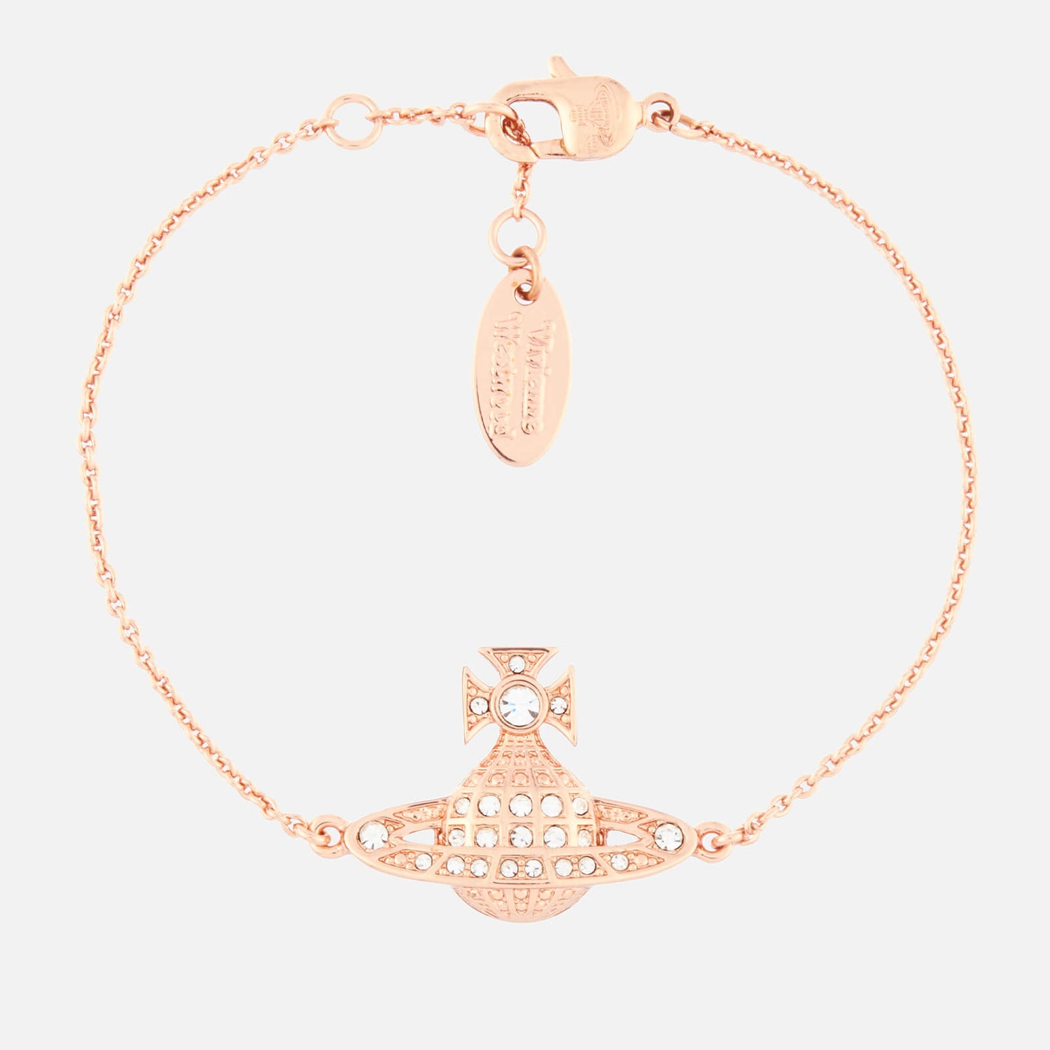 Vivienne Westwood Women's Minnie Bas Relief Bracelet - Pink Gold Crystal