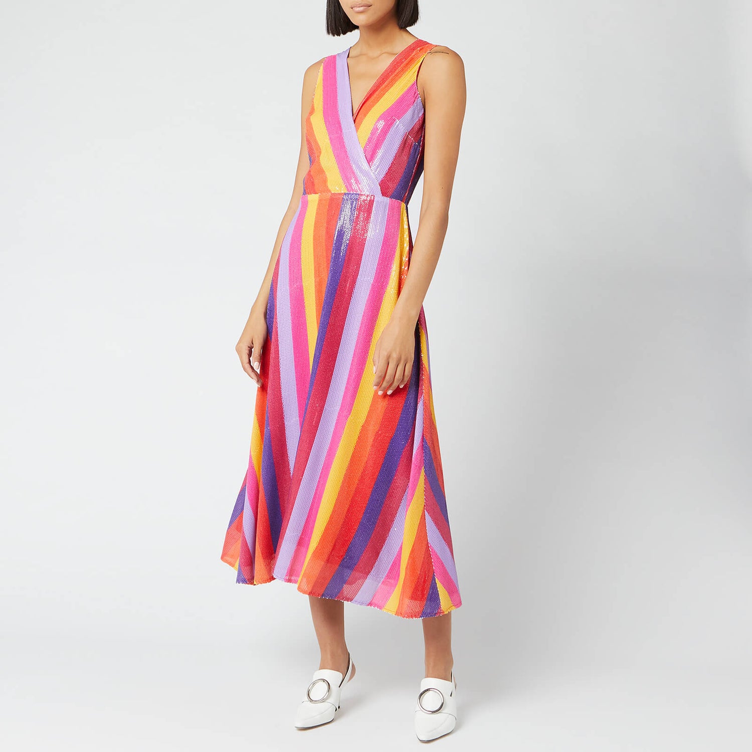 Olivia Rubin Women's Thea Dress - Rainbow Stripe