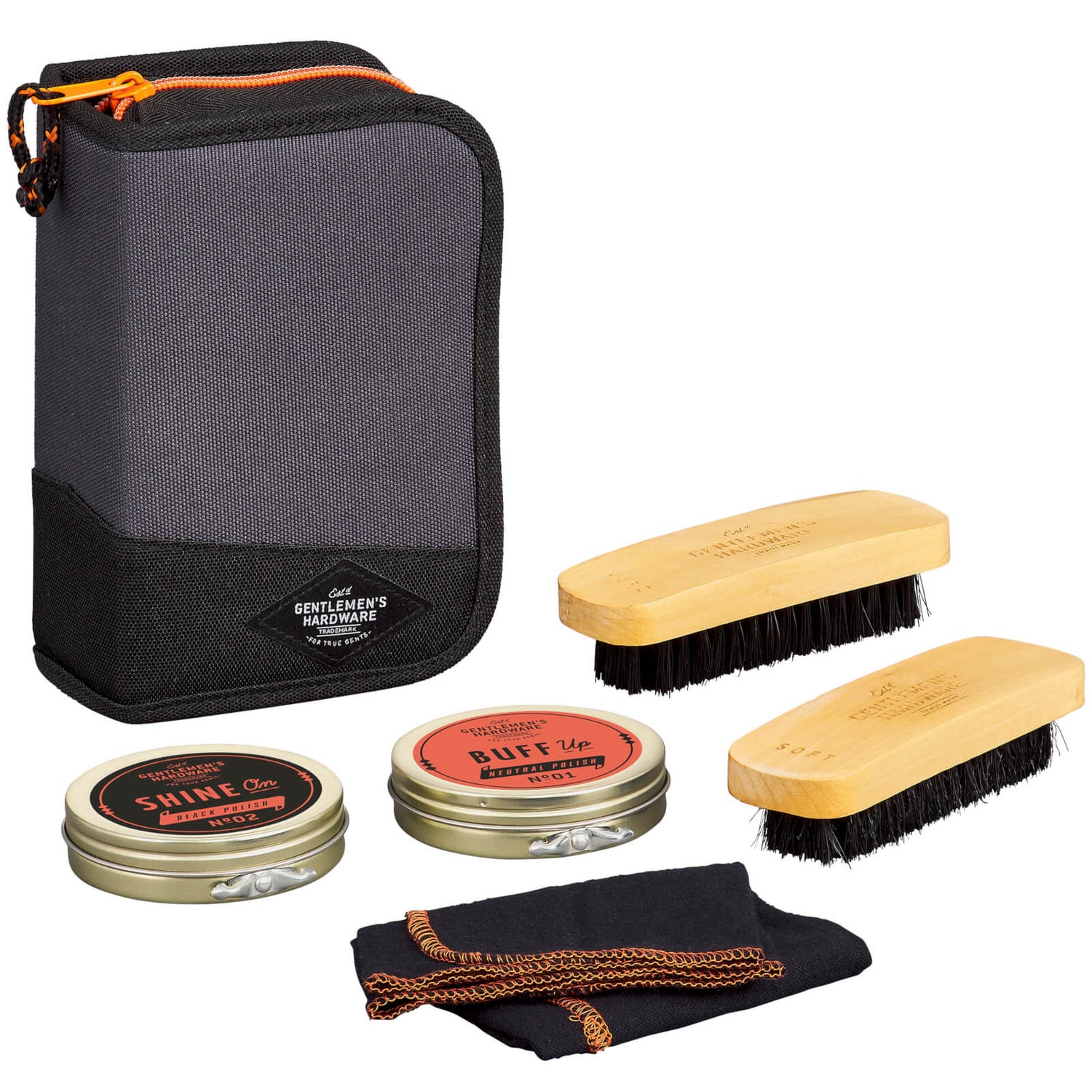 gentlemen's hardware shoe shine kit