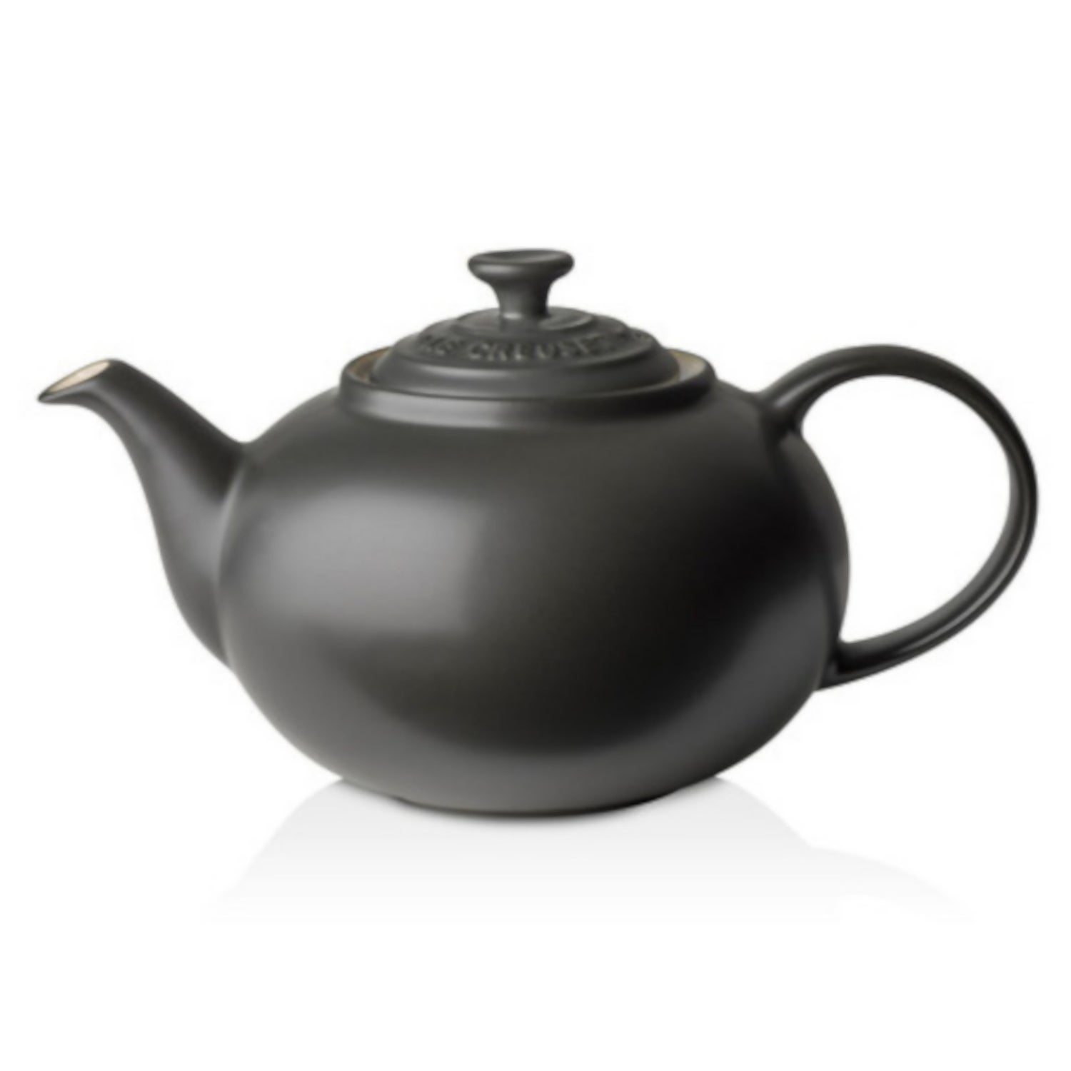 Le Creuset Stoneware Classic Teapot Satin Black Free UK Delivery
