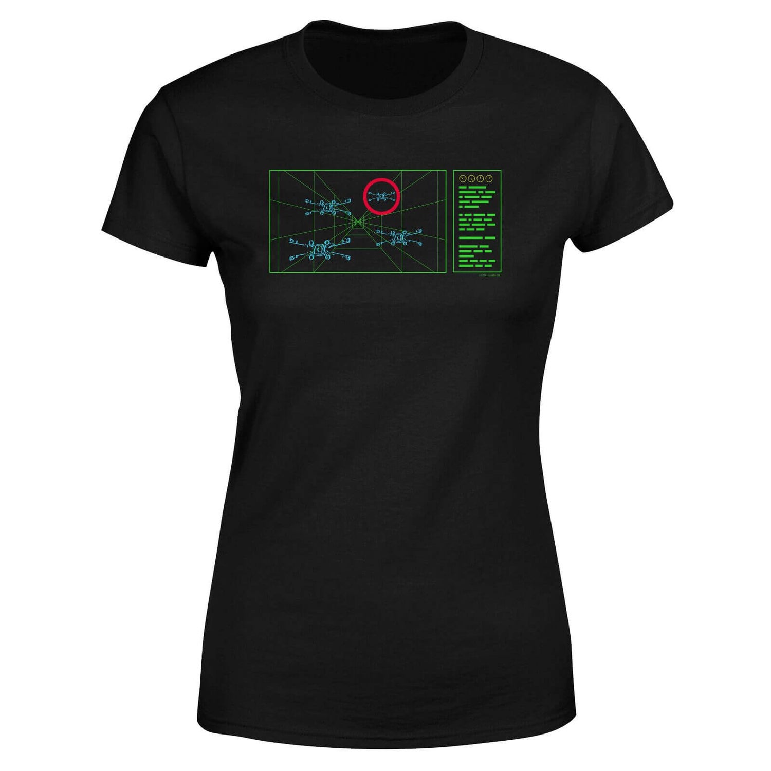 Star Wars X Wing Target Women s T Shirt Black Clothing Zavvi UK