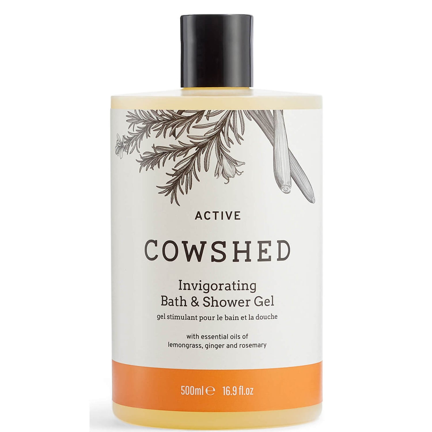 Cowshed ACTIVE Invigorating Bath & Shower Gel 500ml LOOKFANTASTIC