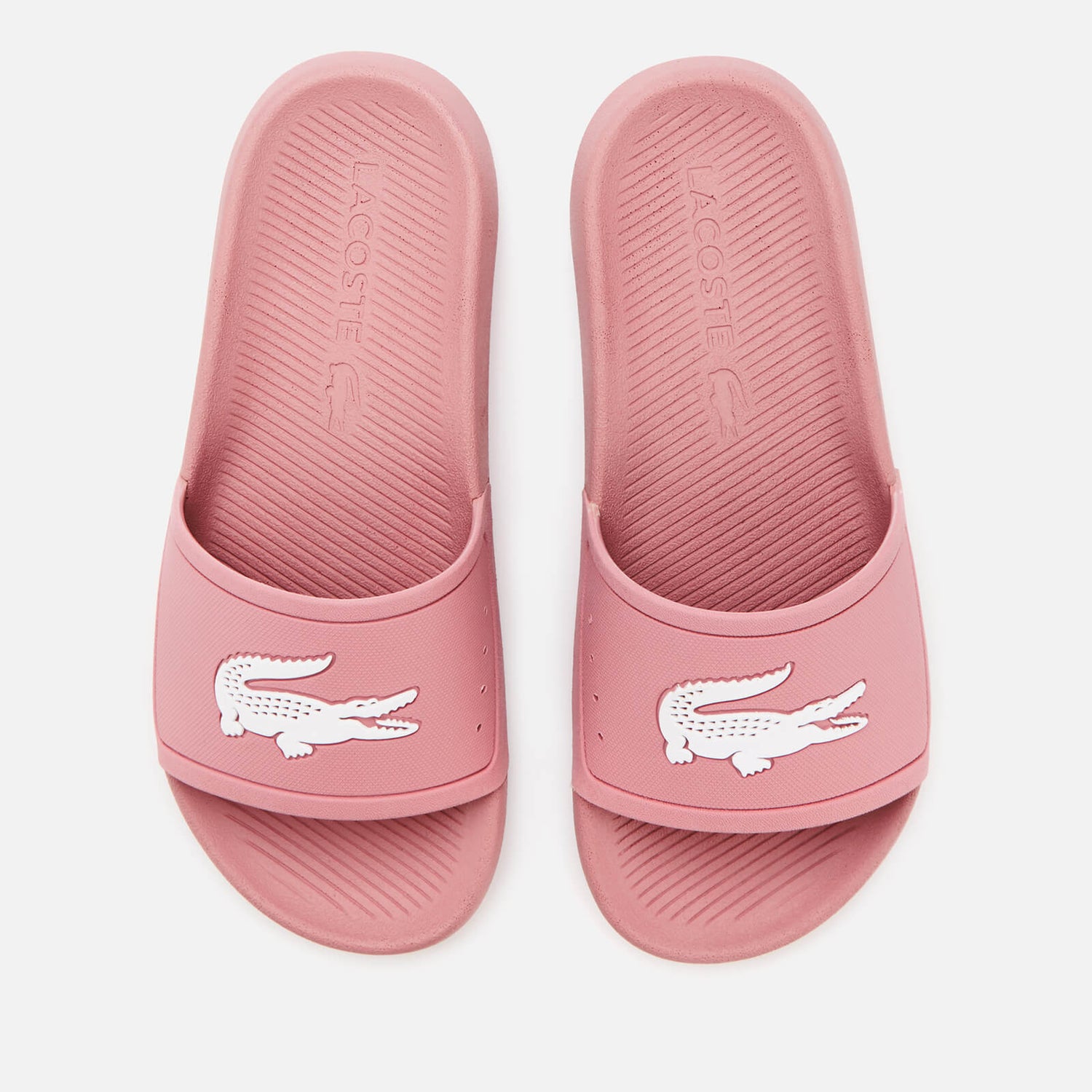 Lacoste slides sale womens pink