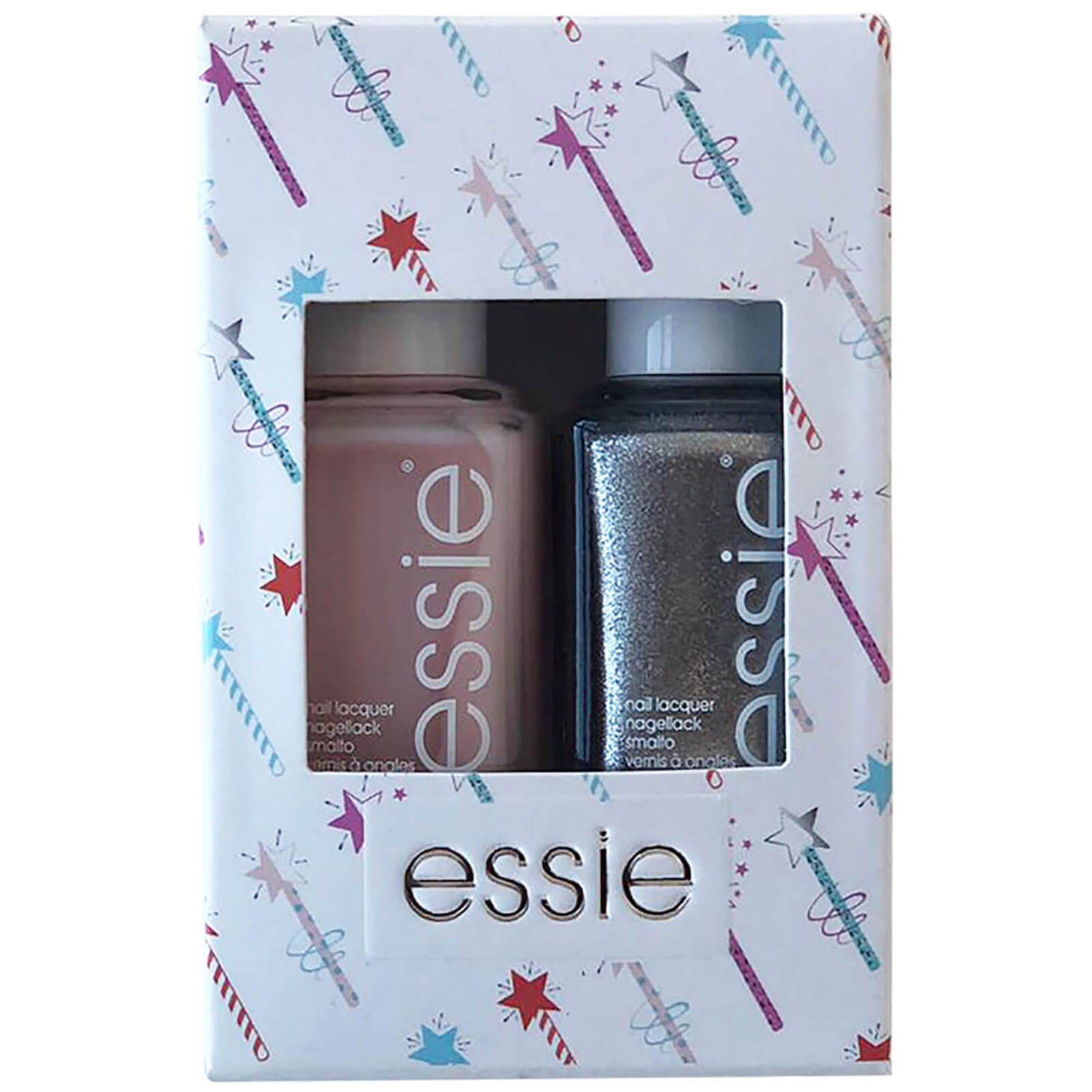 essie Fairy Chic Shimmer Nail Polish Duo Kit 2 x 13.5ml LOOKFANTASTIC