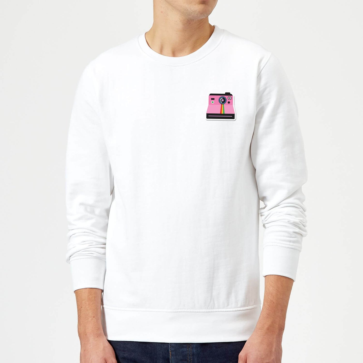 Small Polaroid Sweatshirt White IWOOT UK