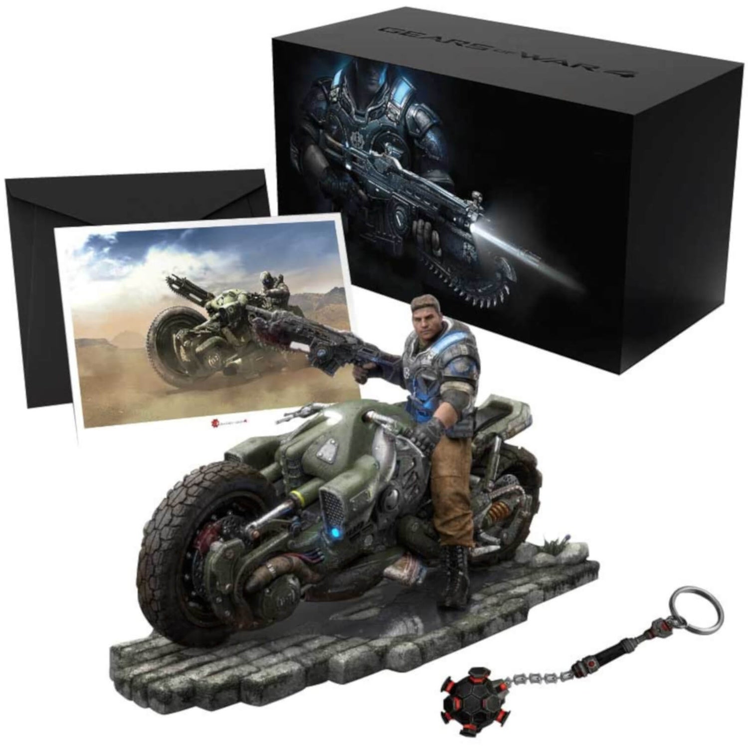 Gears of War 4 Collector's Edition - JD Fenix on COG Bike Premium Statue - 28cm