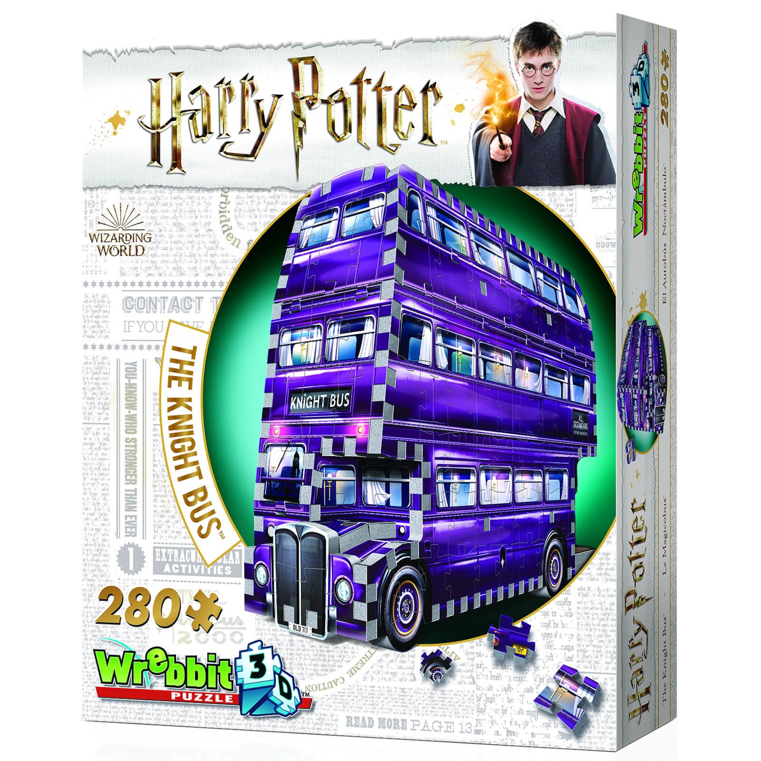 Casse-tête 3D Harry Potter Knight Bus (280 pièces)