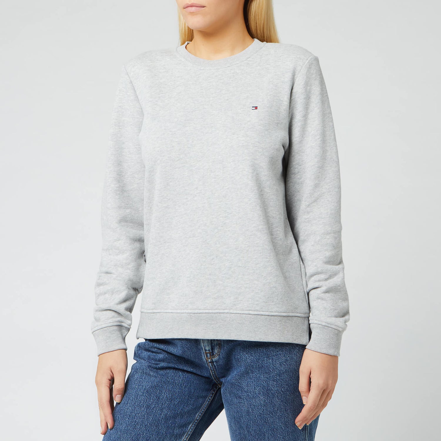 Tommy Hilfiger Women's Heritage Crew Neck Sweatshirt - Light Grey ...