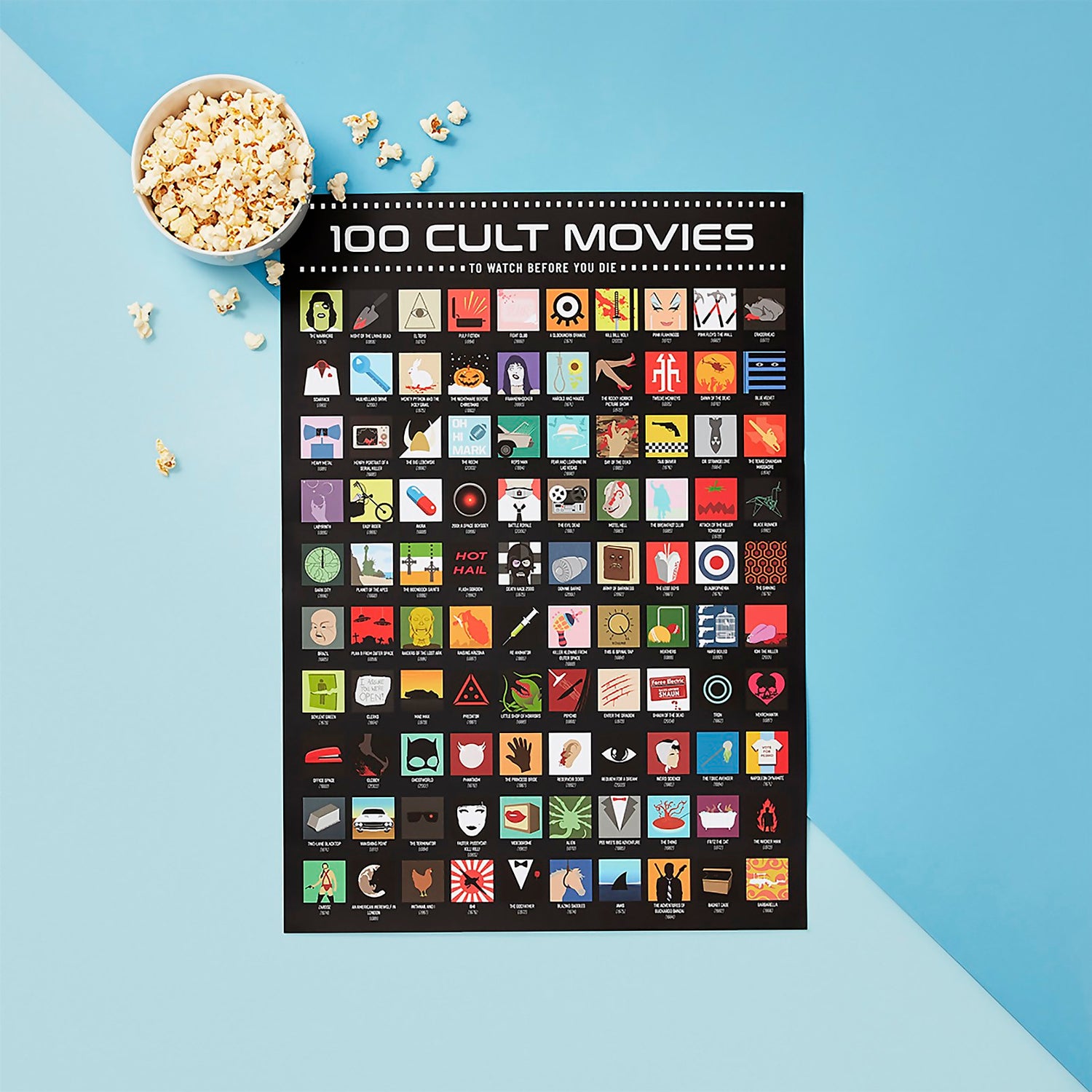 100 films cultes - Poster à gratter
