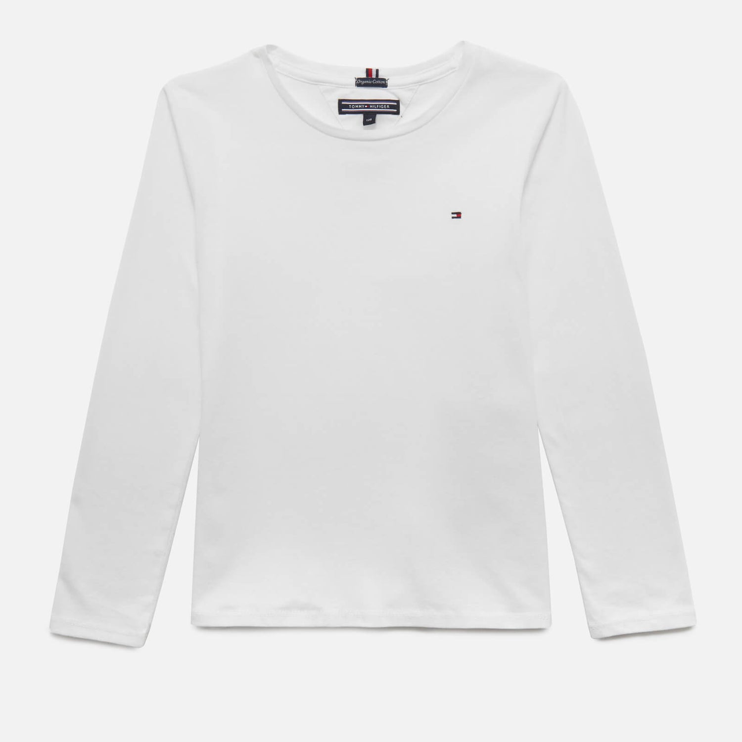 Tommy Hilfiger Girls' Basic Long Sleeve T-Shirt - Bright White