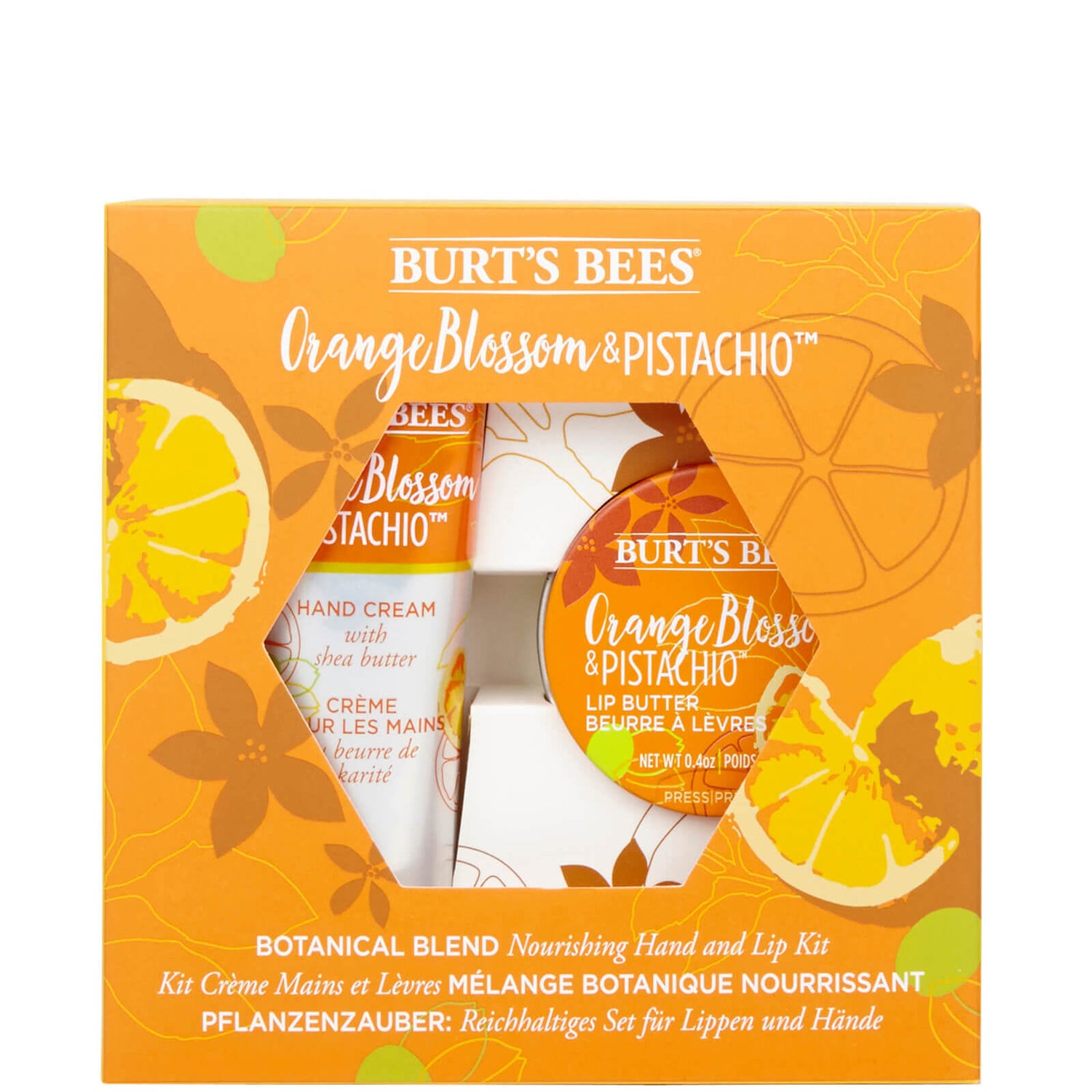 Burt’s Bees Botanical Blend Nourishing Hand and Lip Kit Orange