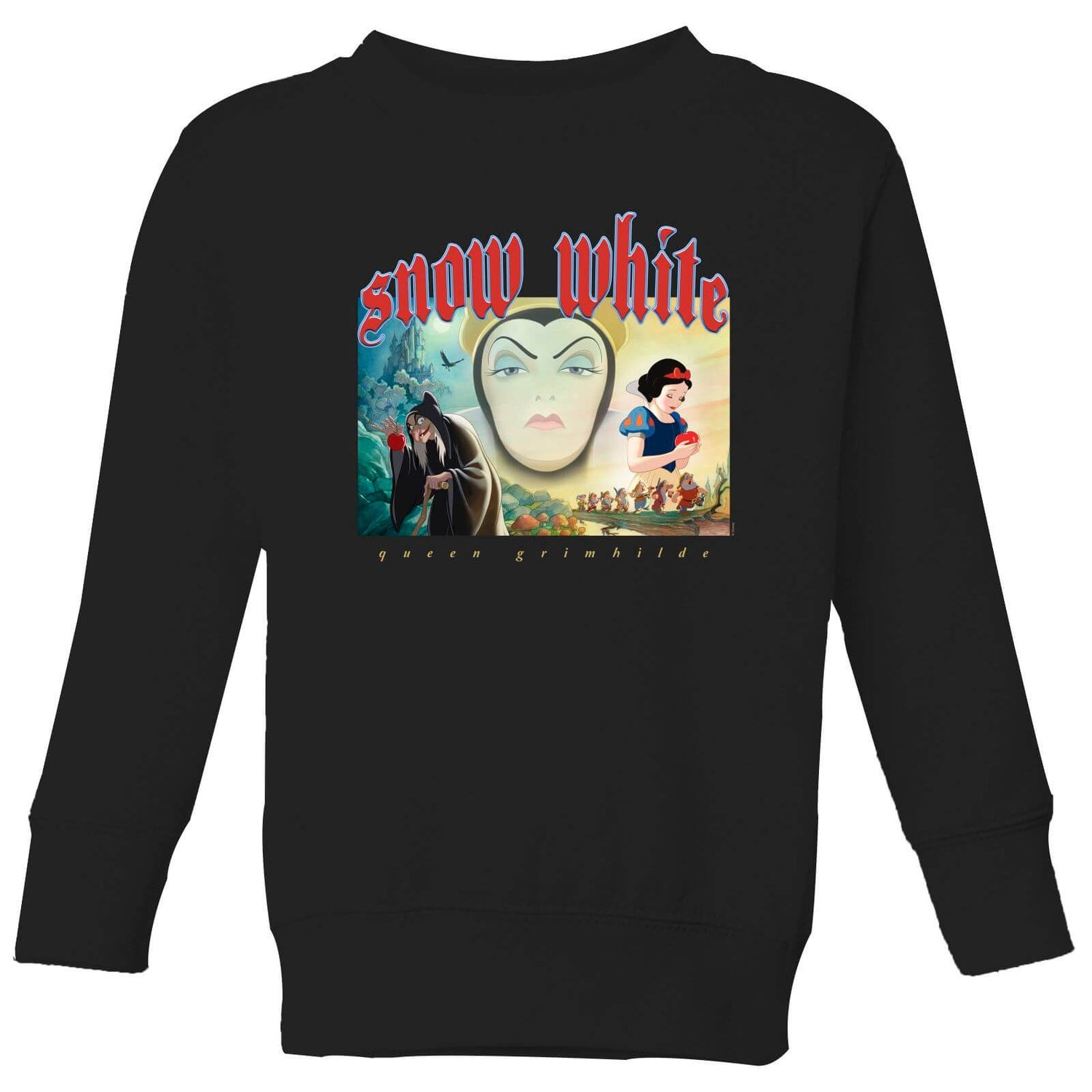 Disney Snow White And Queen Grimhilde Kids Sweatshirt Black