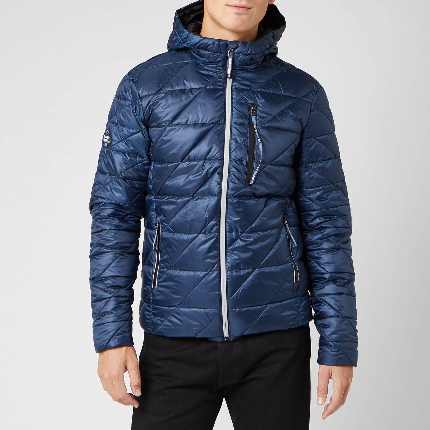 Superdry Men s Diagonal Quilt Fuji Coat Lauren Navy TheHut