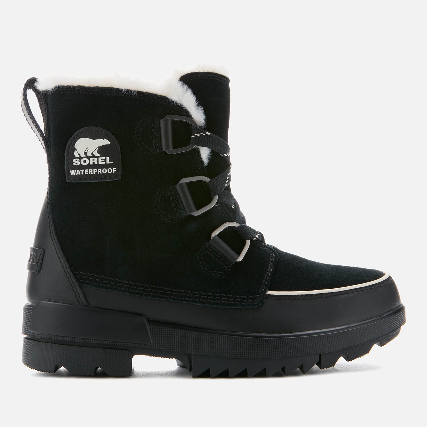 Sorel Women's Torino Waterproof Suede Hiking Style Boots - Black - UK 3