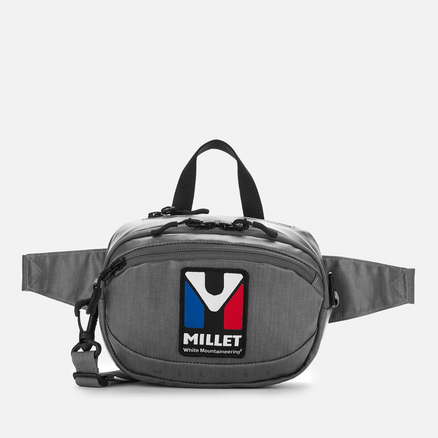 White Mountaineering X Millet Men's Way Shoulder Bag Grey Free UK