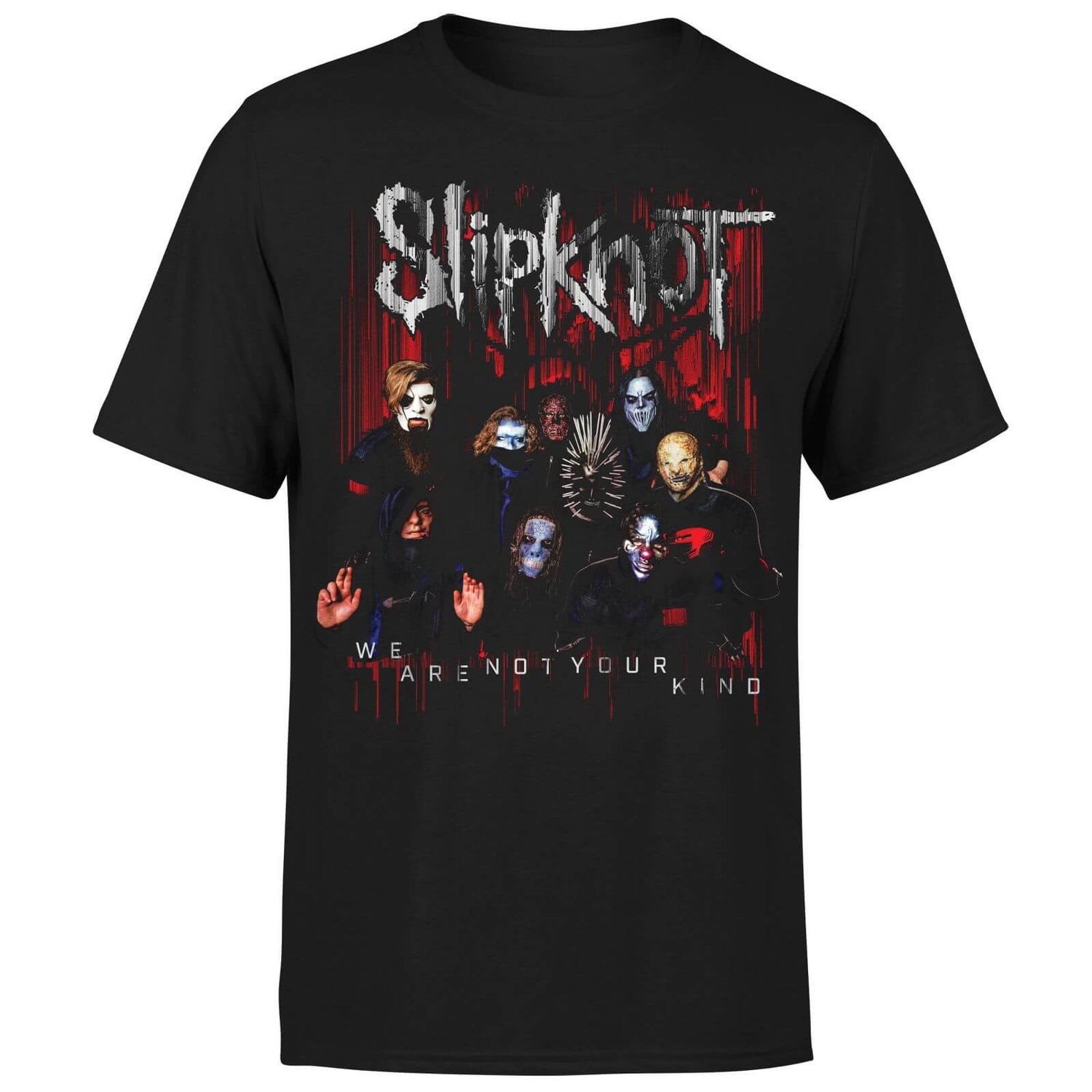 Slipknot We Are Your Kind Group Photo T-Shirt - Black Clothing |