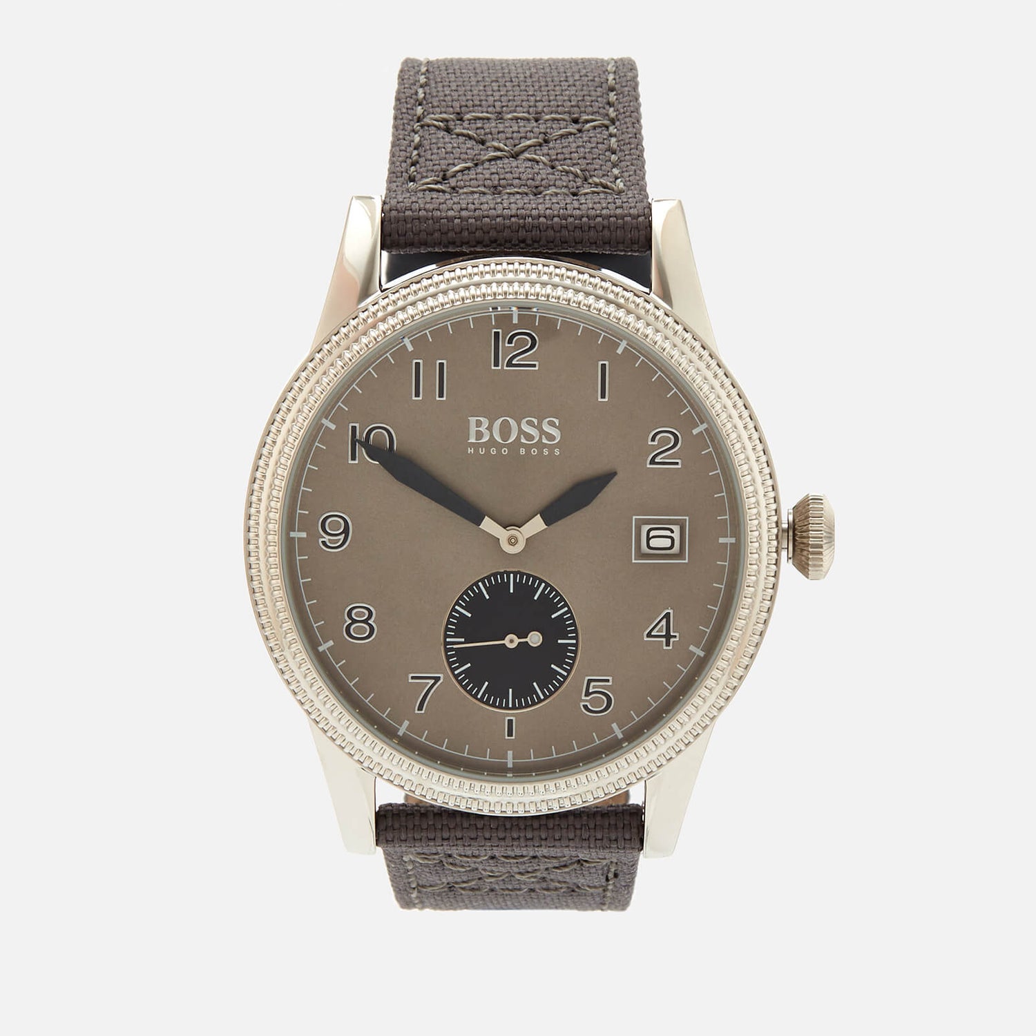 BOSS Hugo Boss Men s Legacy Canvas Strap Watch Rouge Green