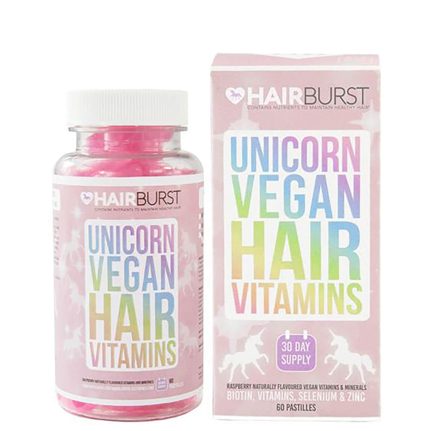 Hairburst Vegan Unicorn Hair Vitamins LOOKFANTASTIC