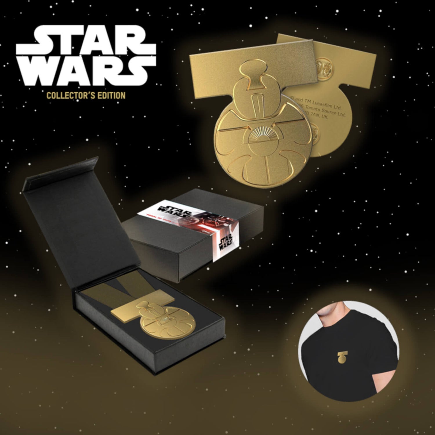 Star Wars Médaille Officielle de Yavin Insigne de collection - Exclusivité Zavvi