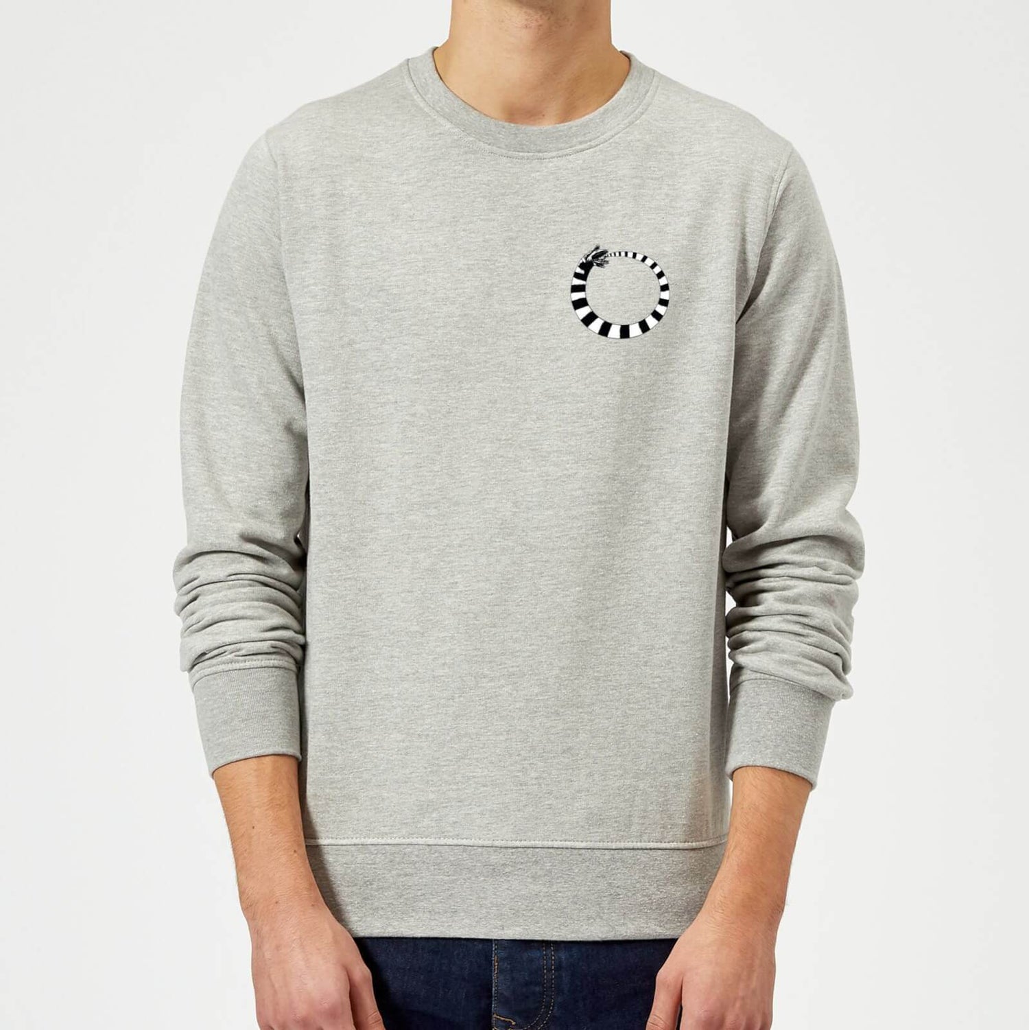 Beetlejuice Sandworm Pocket Tee Sweatshirt Grey S